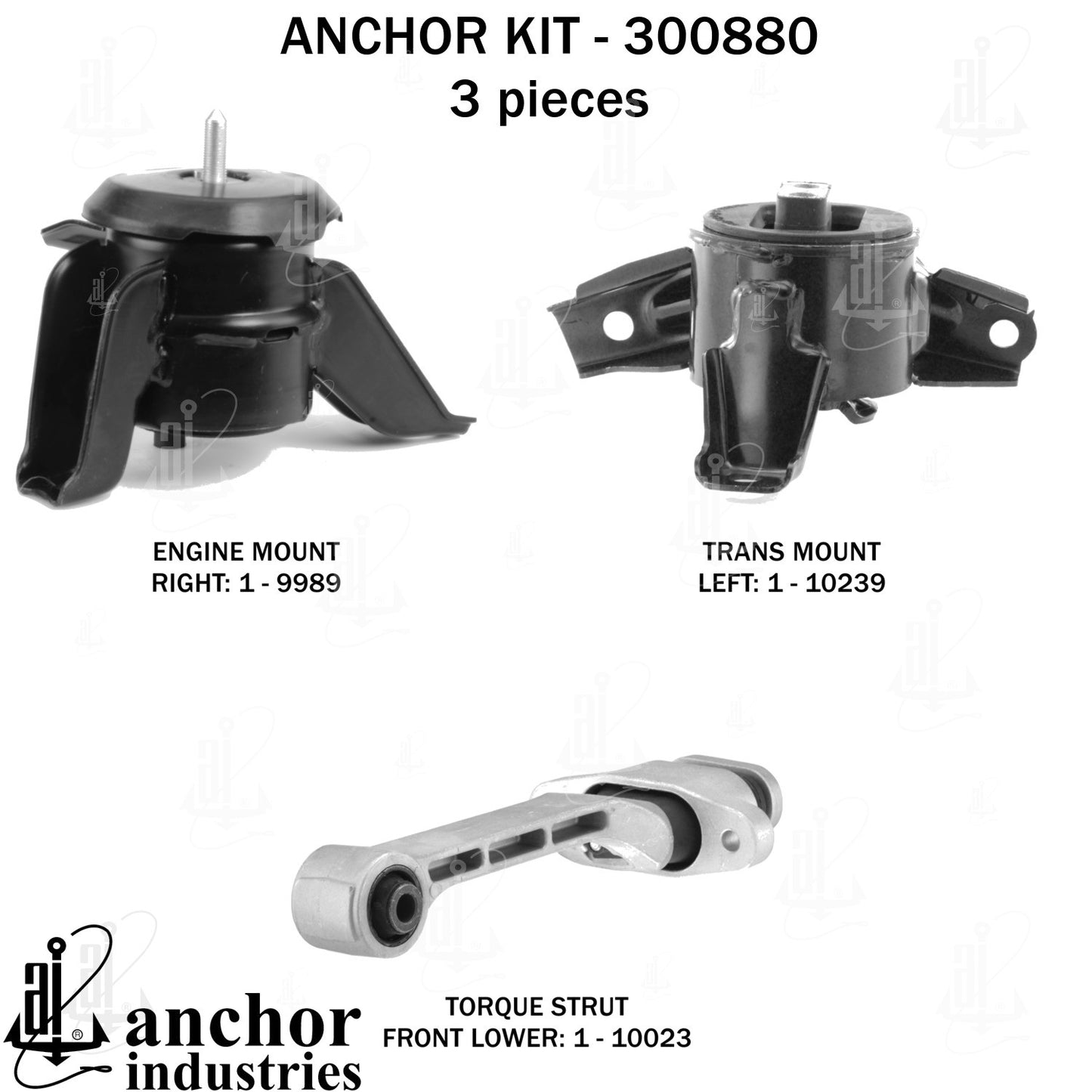 Anchor Mounts Engine Mount Kit 300880 image 5