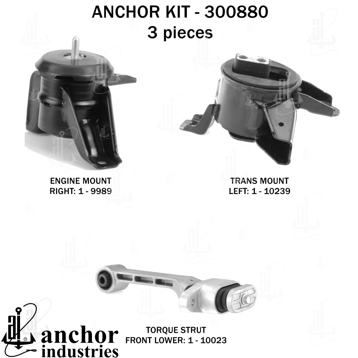 Anchor Mounts Engine Mount Kit 300880 image 4