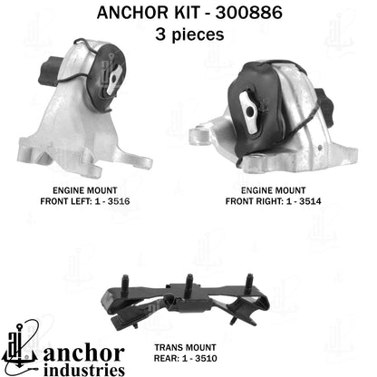Anchor Mounts Engine Mount Kit 300886 image 5