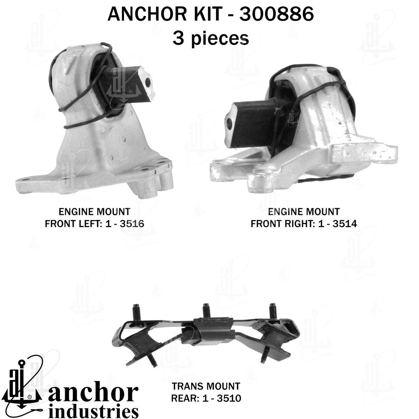 Anchor Mounts Engine Mount Kit 300886 main image