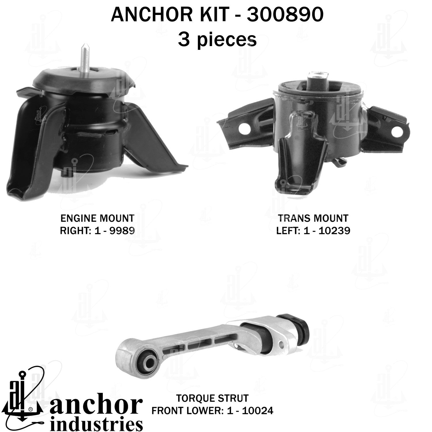 Anchor Mounts Engine Mount Kit 300890 image 5