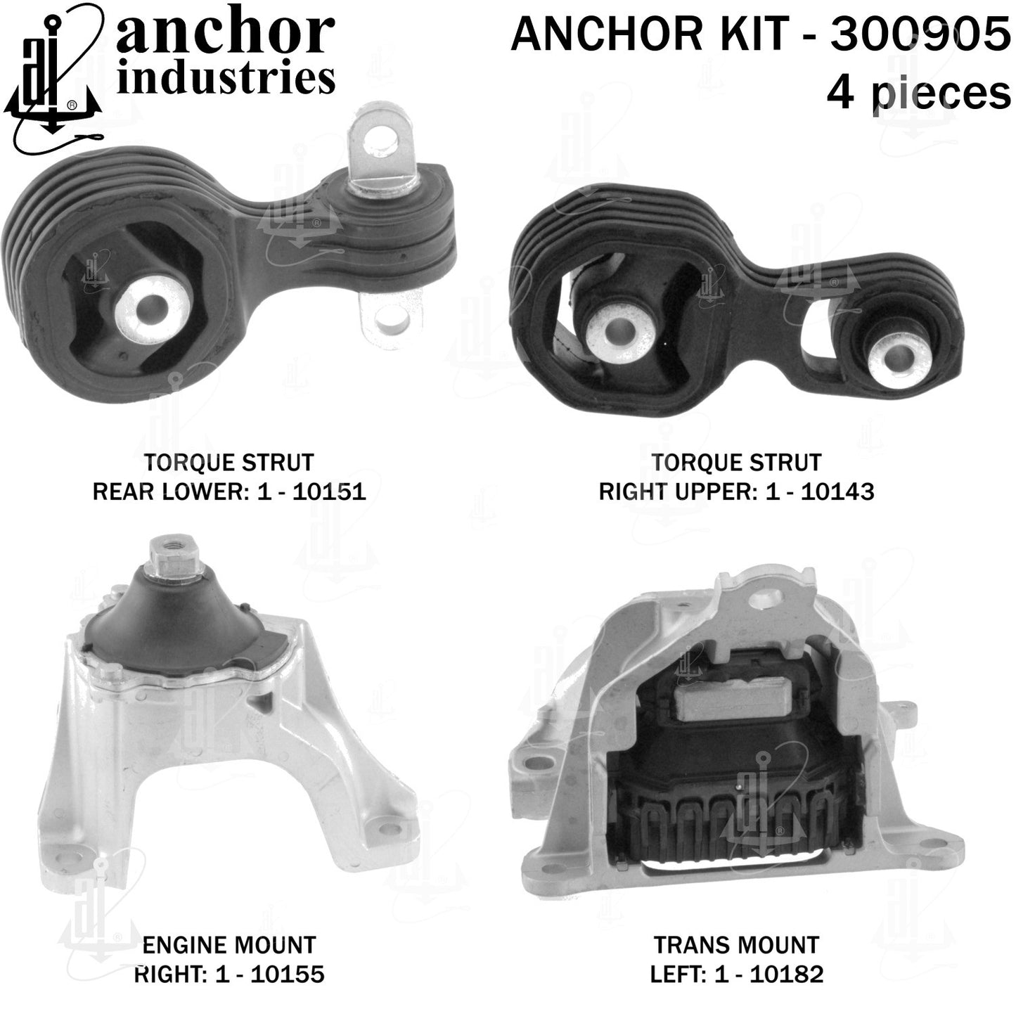 Anchor Mounts Engine Mount Kit 300905 image 5