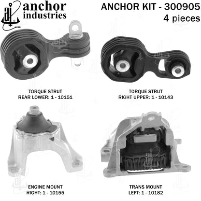 Anchor Mounts Engine Mount Kit 300905 image 5