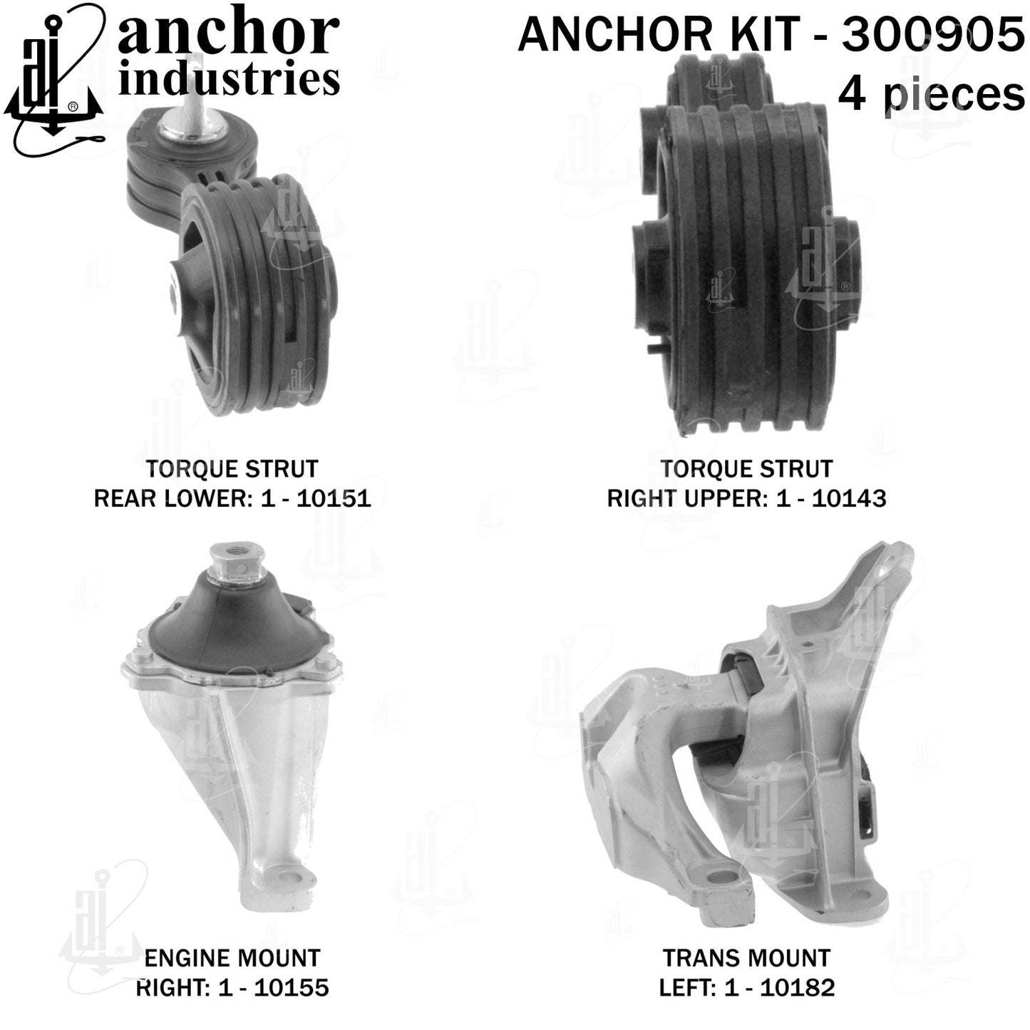 Anchor Mounts Engine Mount Kit 300905 image 3