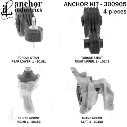 Anchor Mounts Engine Mount Kit 300905 image 4
