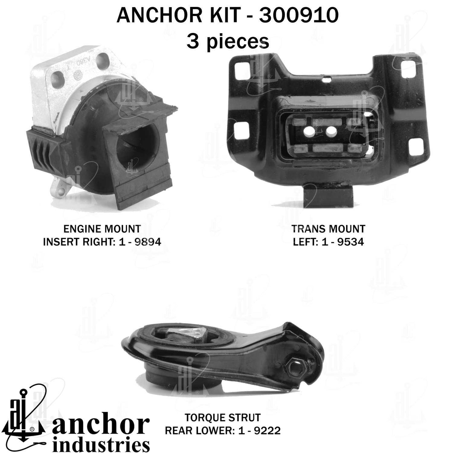 Anchor Engine Mount Kit 300910