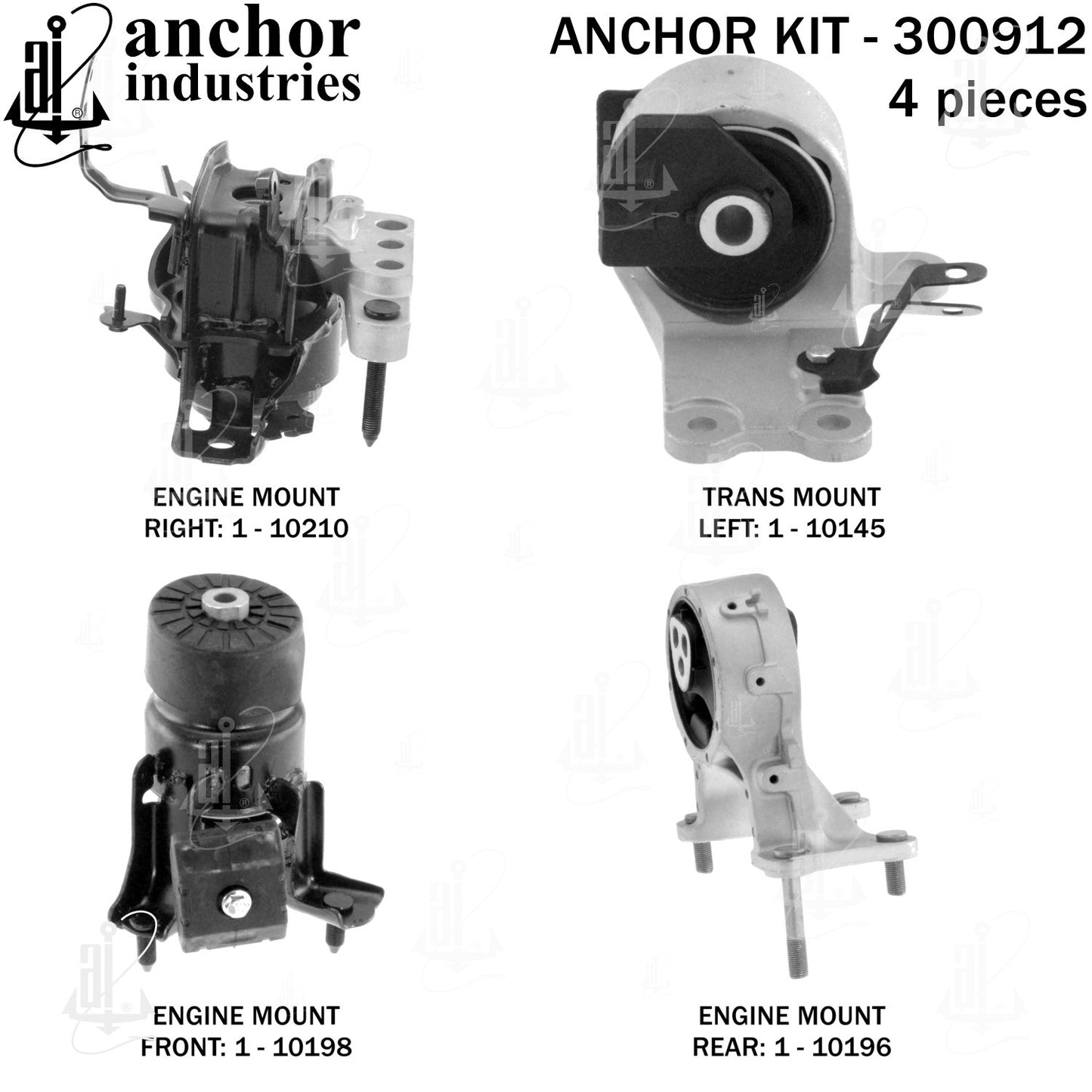 Anchor Mounts Engine Mount Kit 300912 image 4