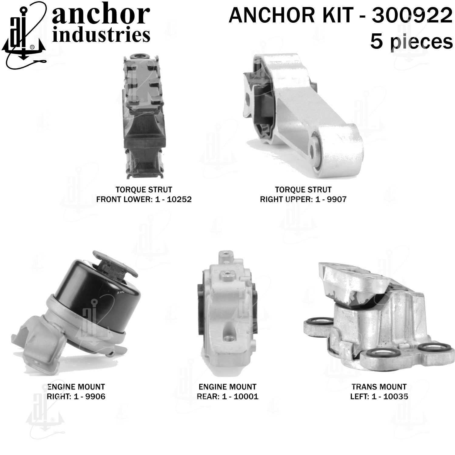 Anchor Mounts Engine Mount Kit 300922 image 4