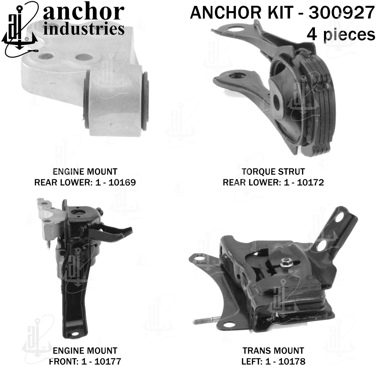 Anchor Mounts Engine Mount Kit 300927 image 3