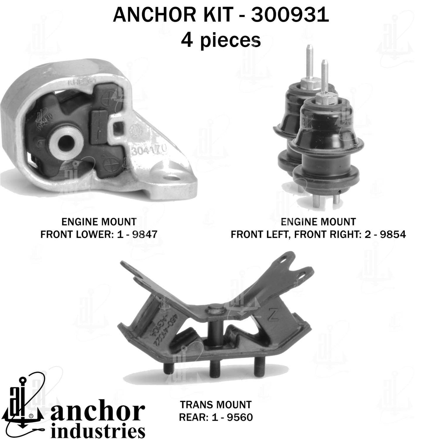 Anchor Engine Mount Kit 300931