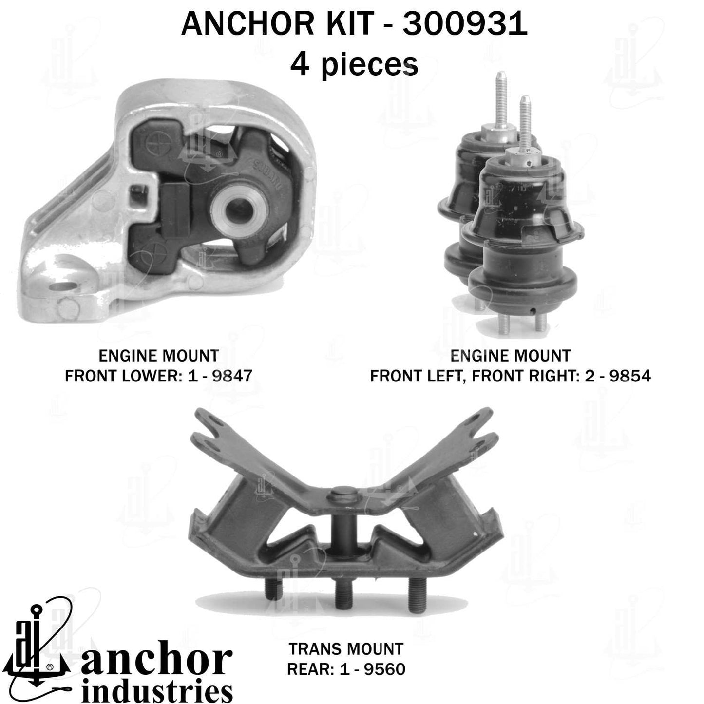 Anchor Engine Mount Kit 300931