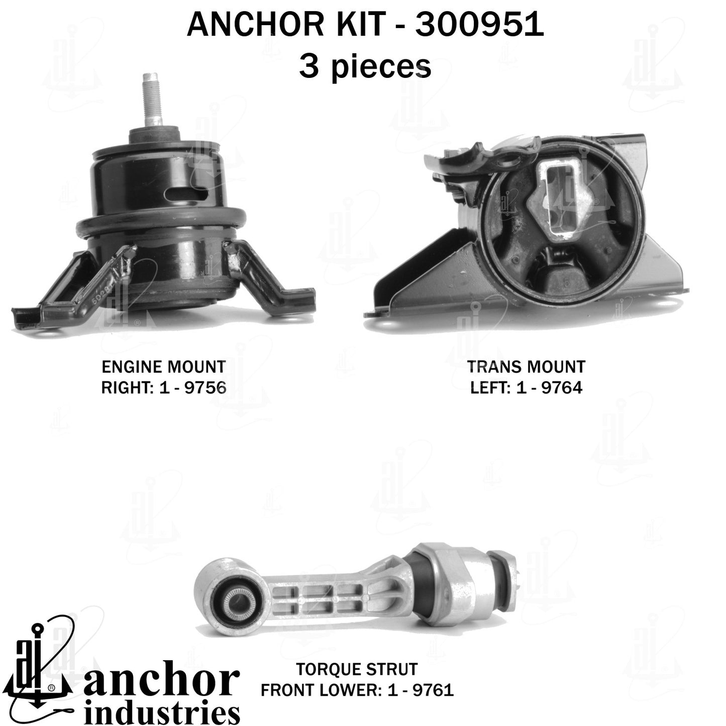 Anchor Mounts Engine Mount Kit 300951 image 5