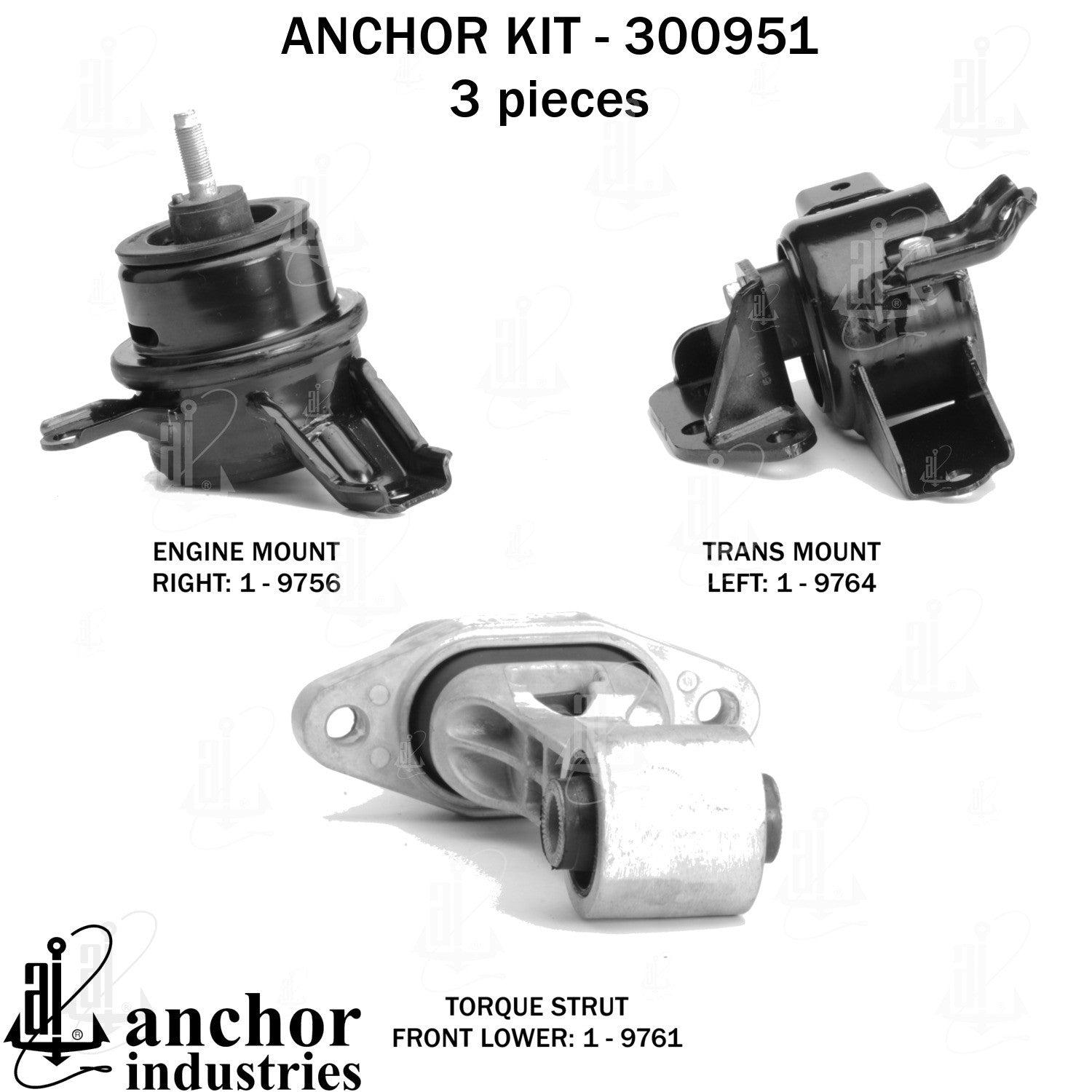 Anchor Mounts Engine Mount Kit 300951 image 3