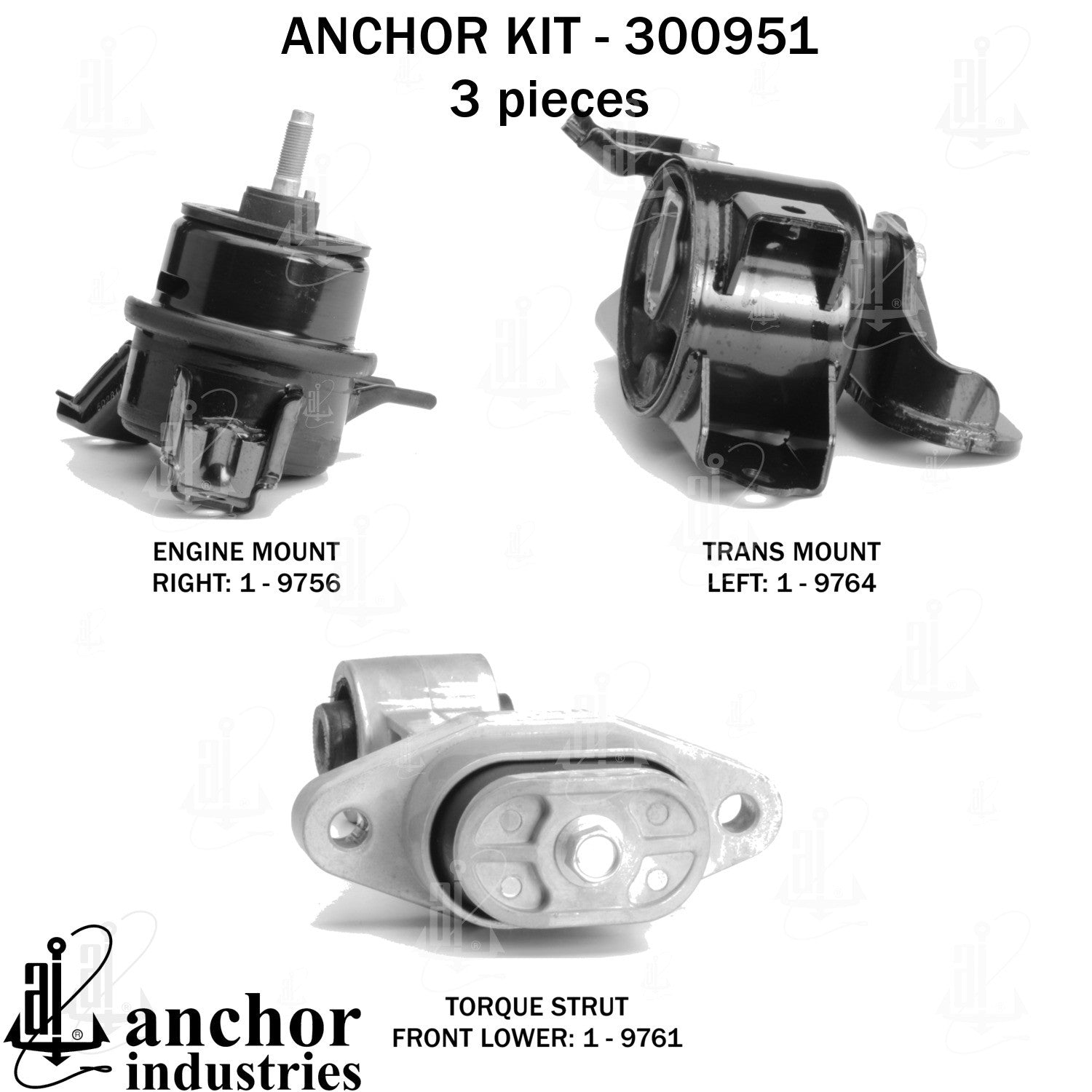Anchor Mounts Engine Mount Kit 300951 image 4