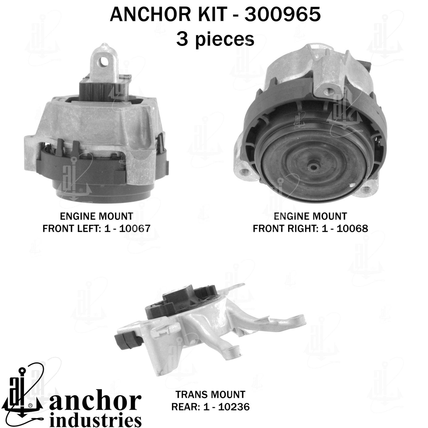 Anchor Mounts Engine Mount Kit 300965 image 5