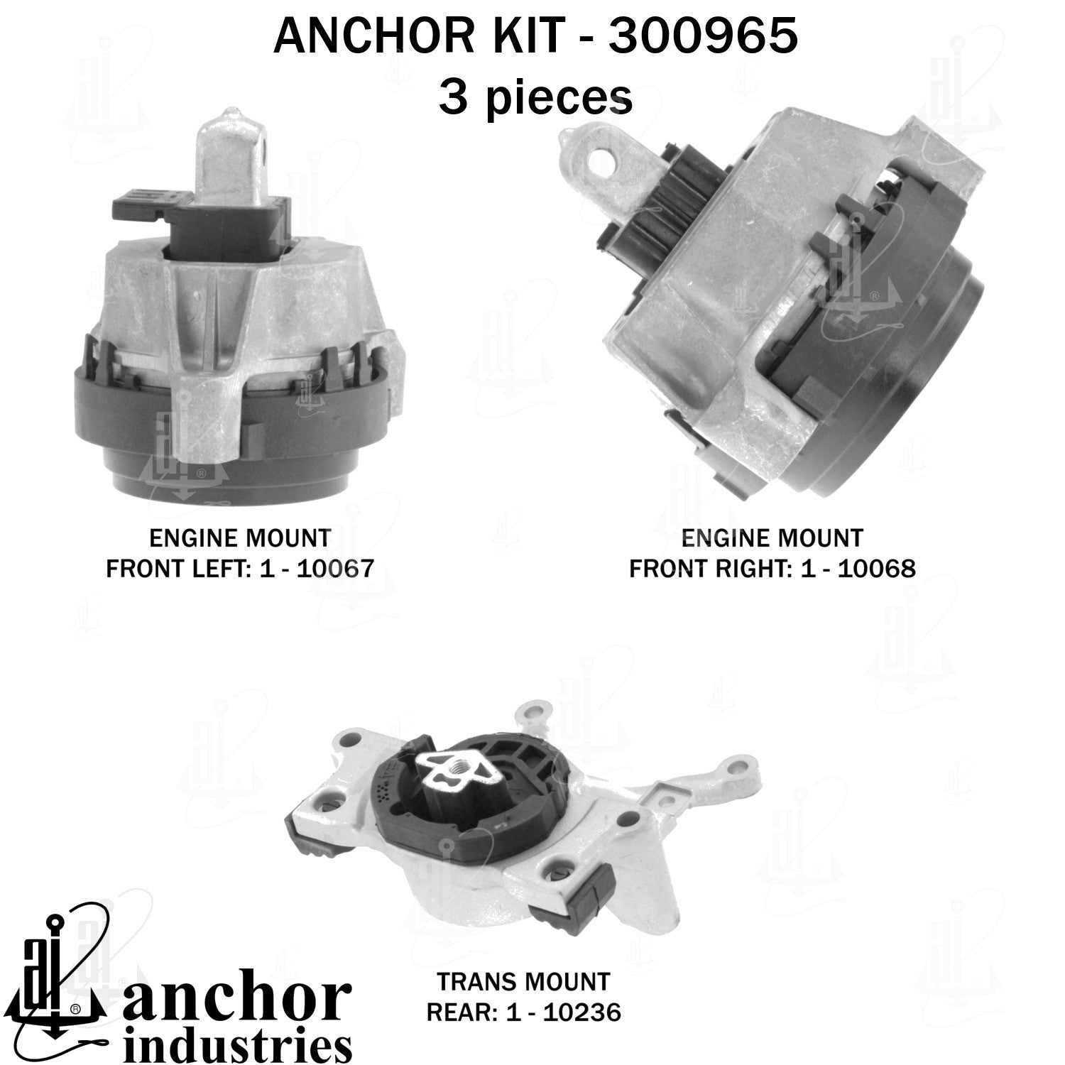 Anchor Mounts Engine Mount Kit 300965 image 3