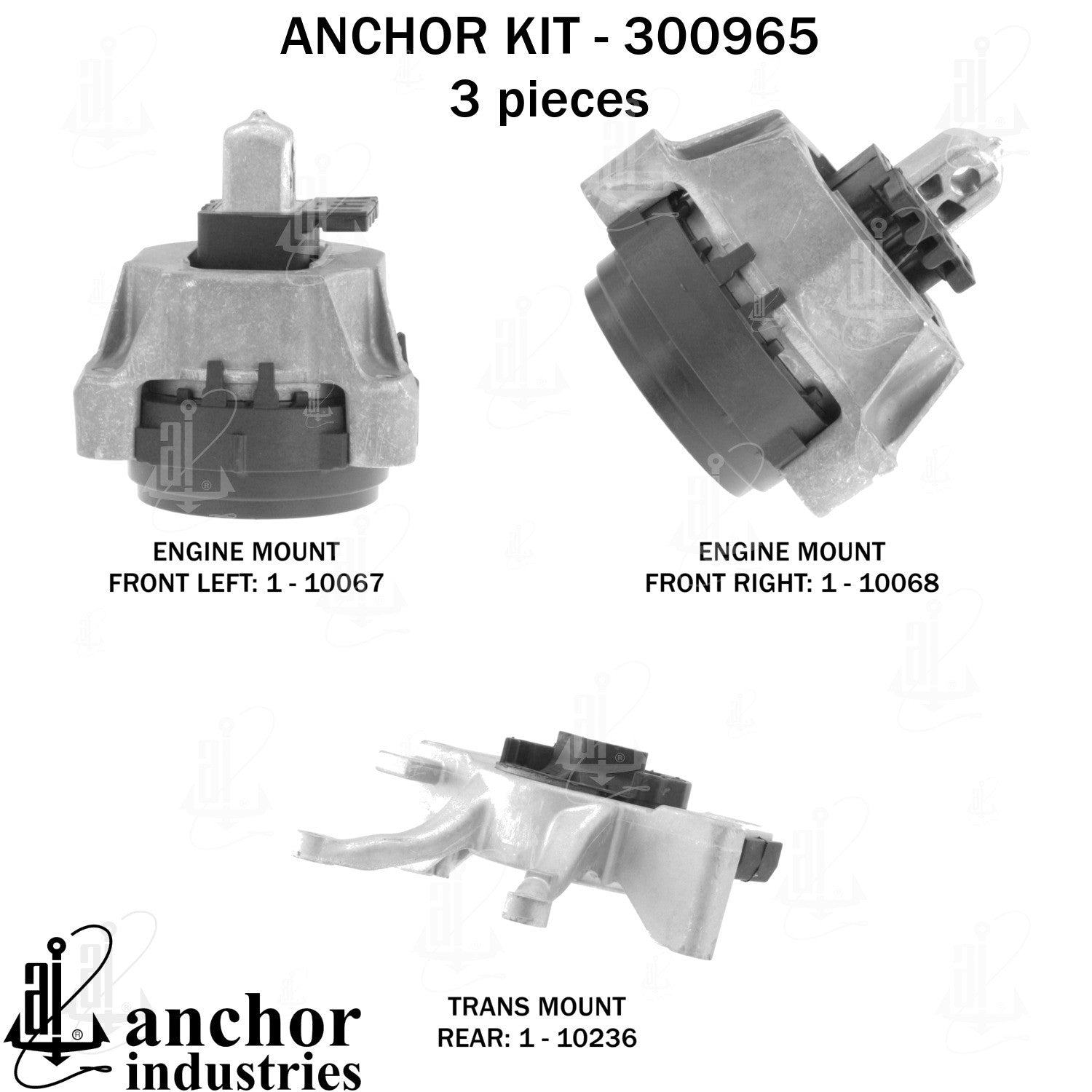 Anchor Mounts Engine Mount Kit 300965 image 4