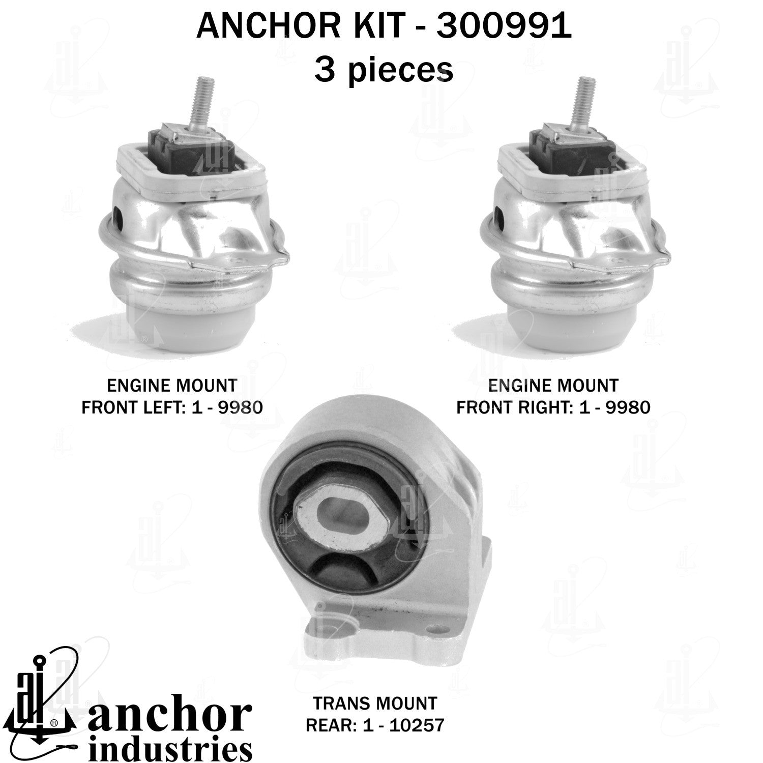 Anchor Mounts Engine Mount Kit 300991 image 4