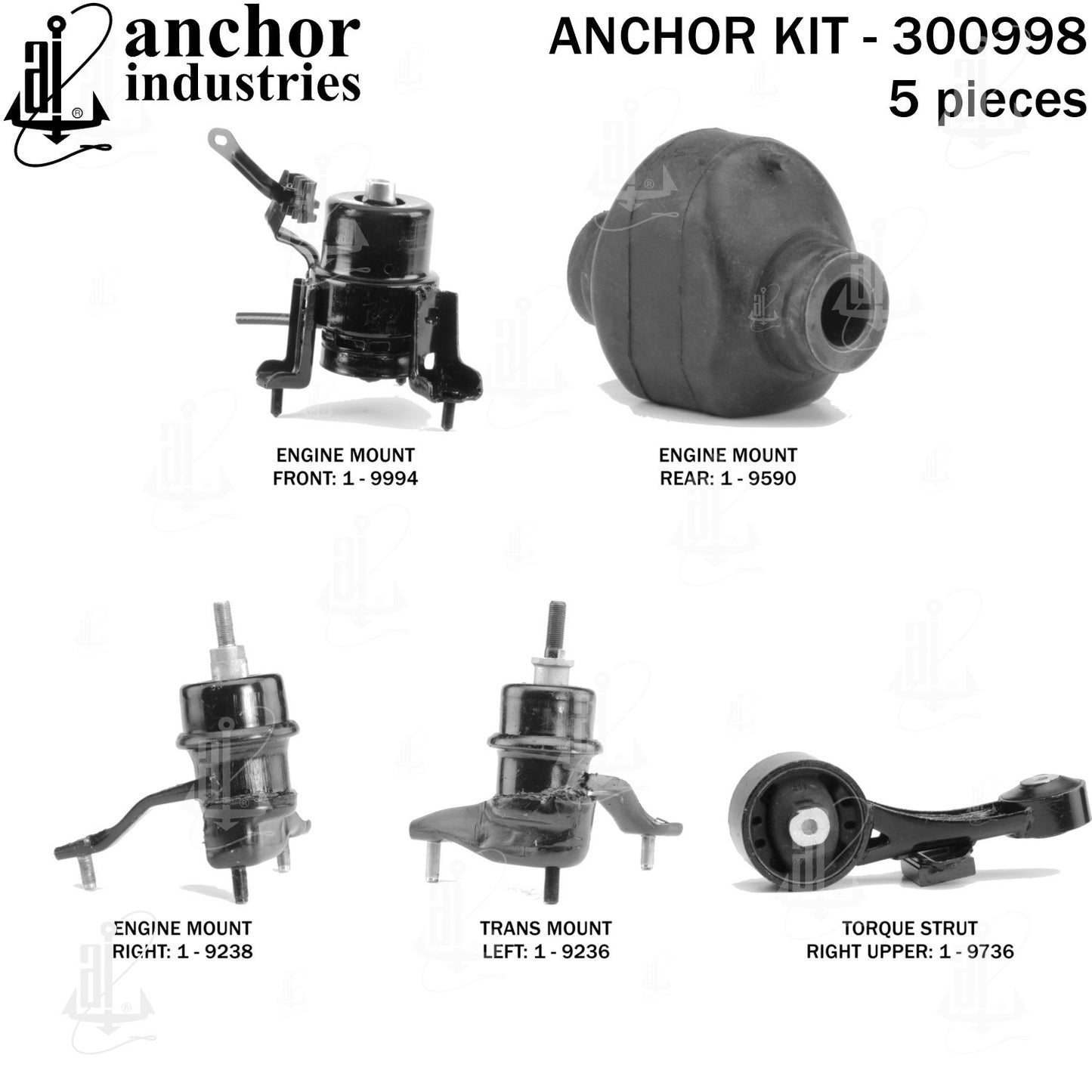 Anchor Mounts Engine Mount Kit 300998 image 4