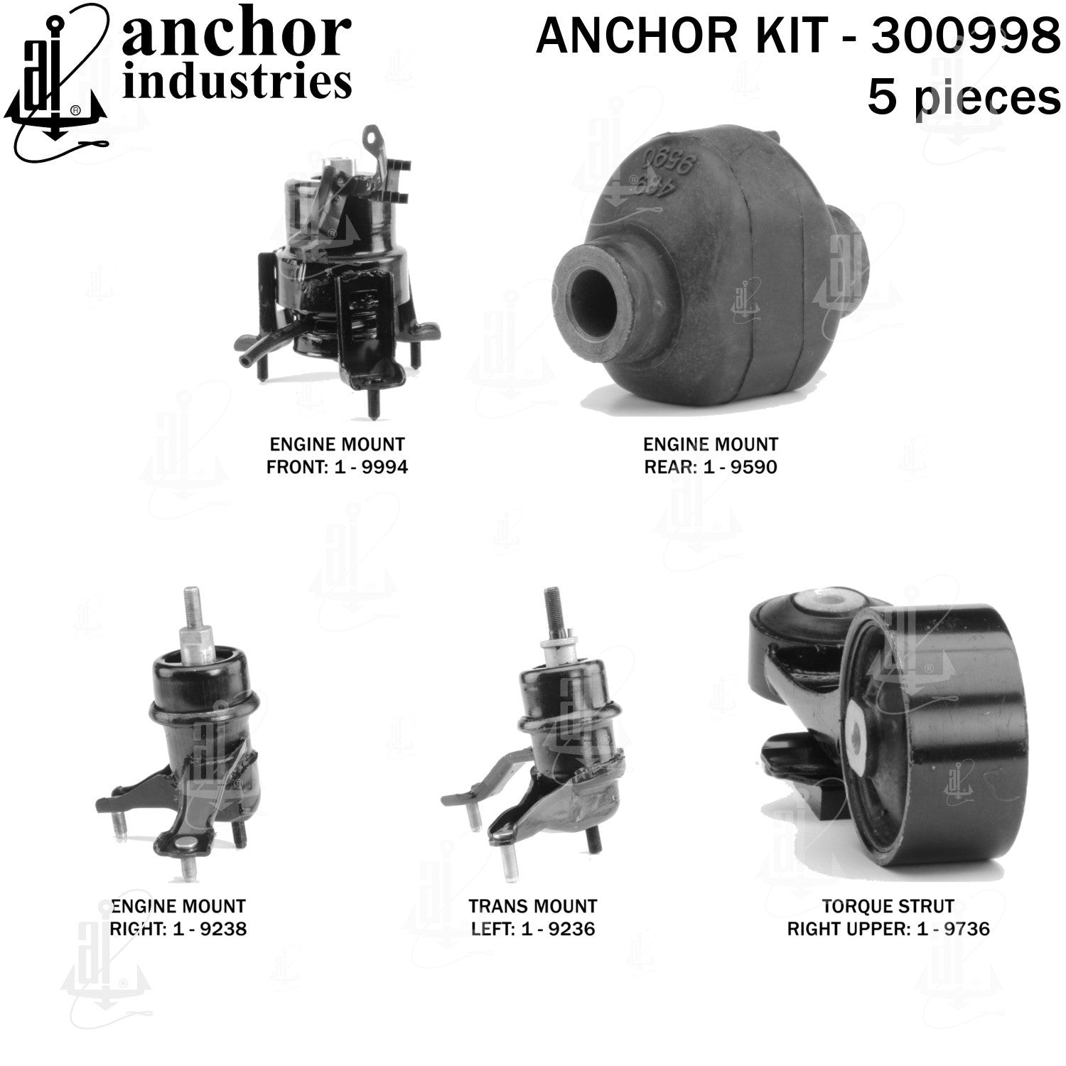 Anchor Mounts Engine Mount Kit 300998 image 2
