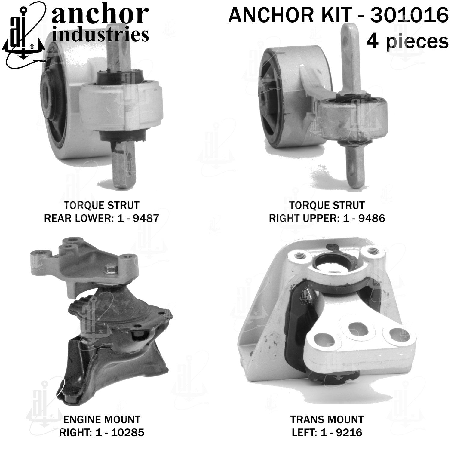 Anchor Mounts Engine Mount Kit 301016 image 3