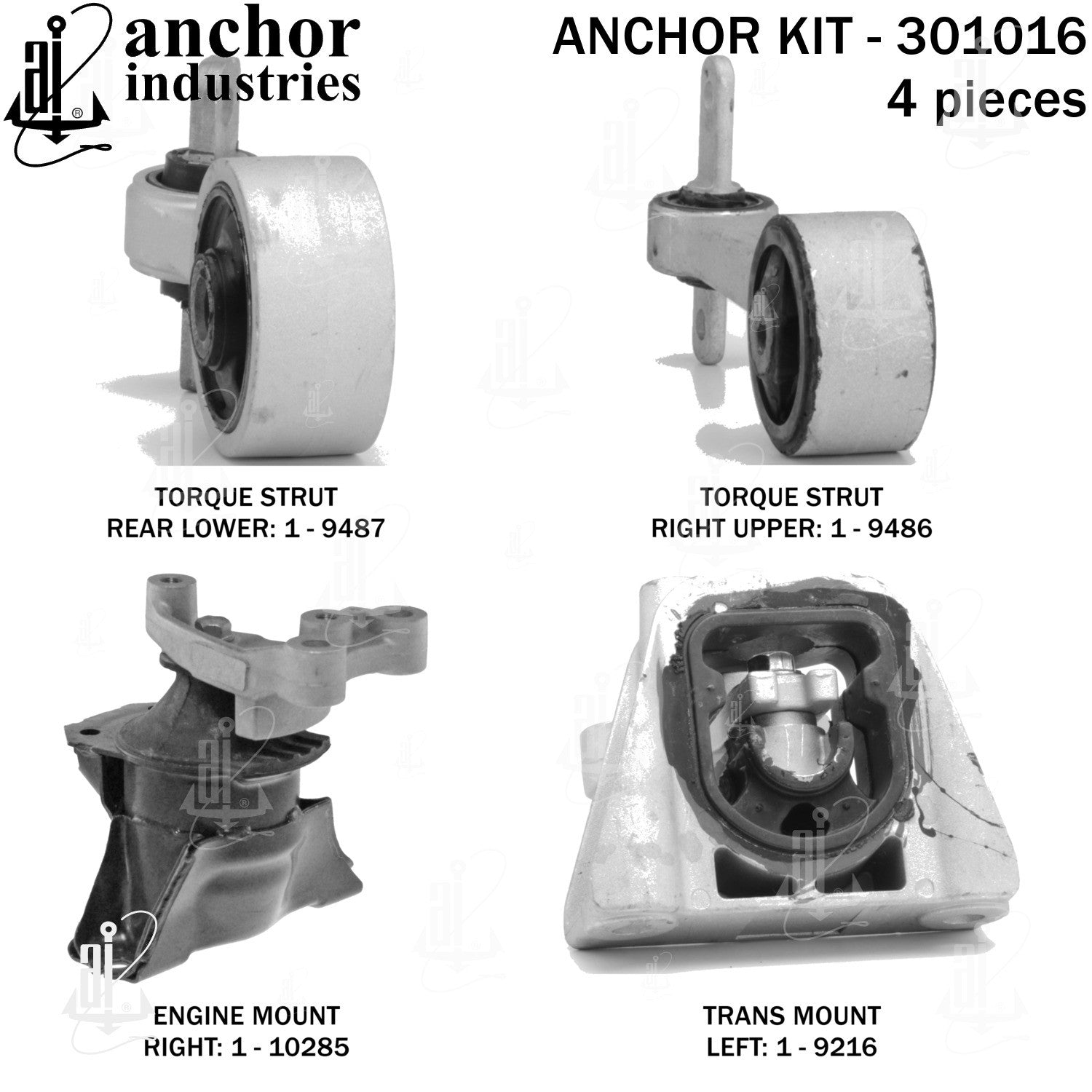 Anchor Mounts Engine Mount Kit 301016 image 4