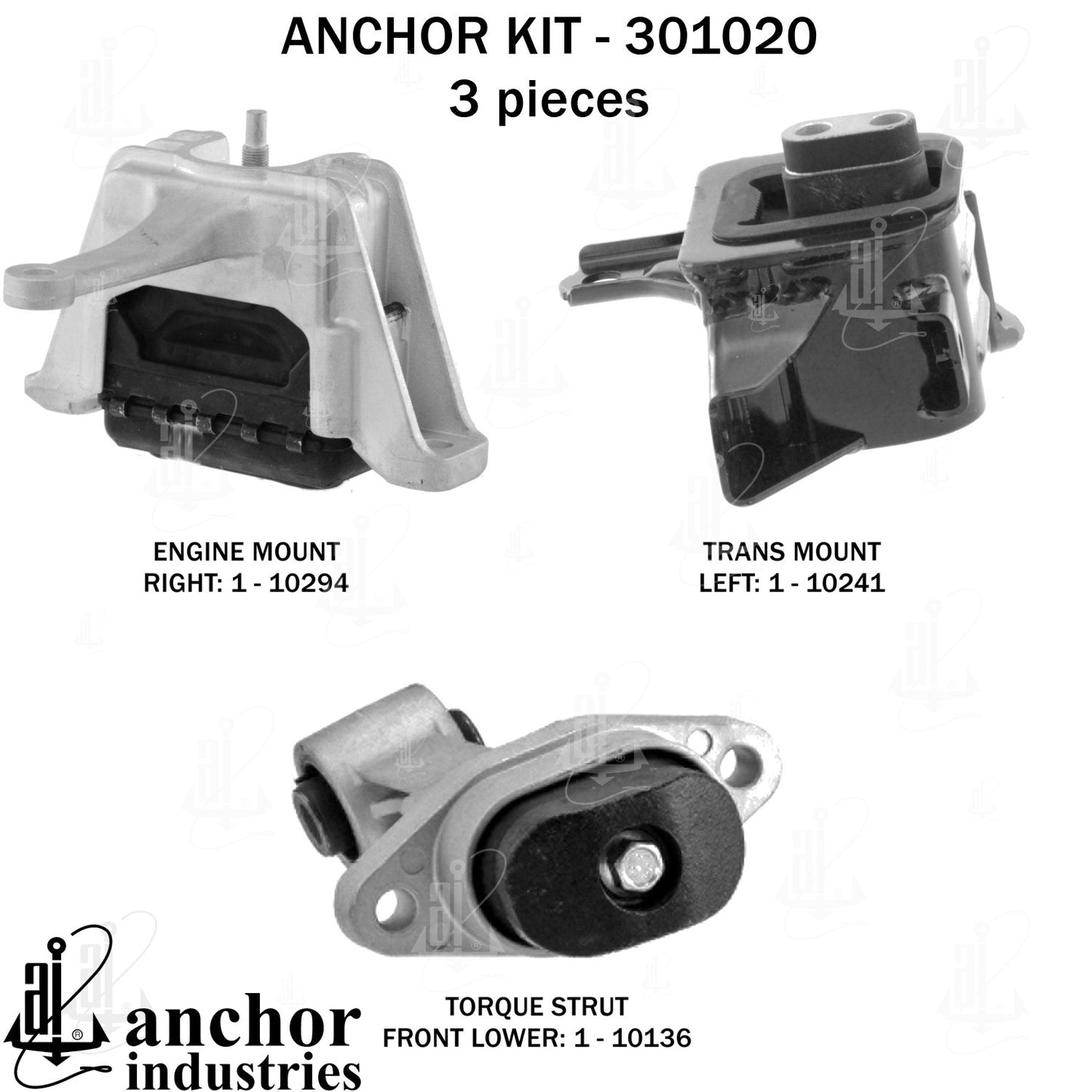 Anchor Mounts Engine Mount Kit 301020 image 3