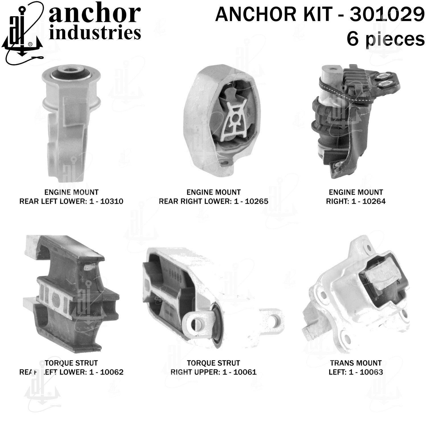Anchor Engine Mount Kit 301029 image 3