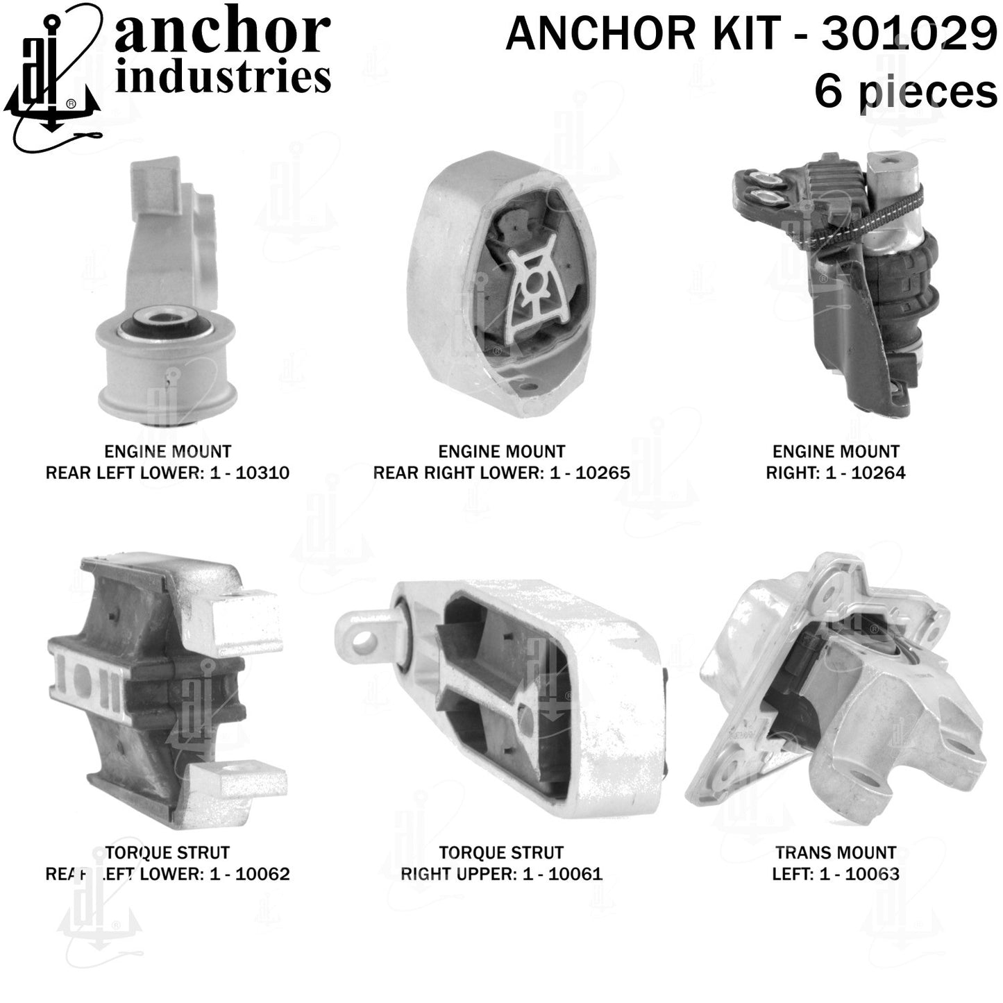Anchor Engine Mount Kit 301029 image 4