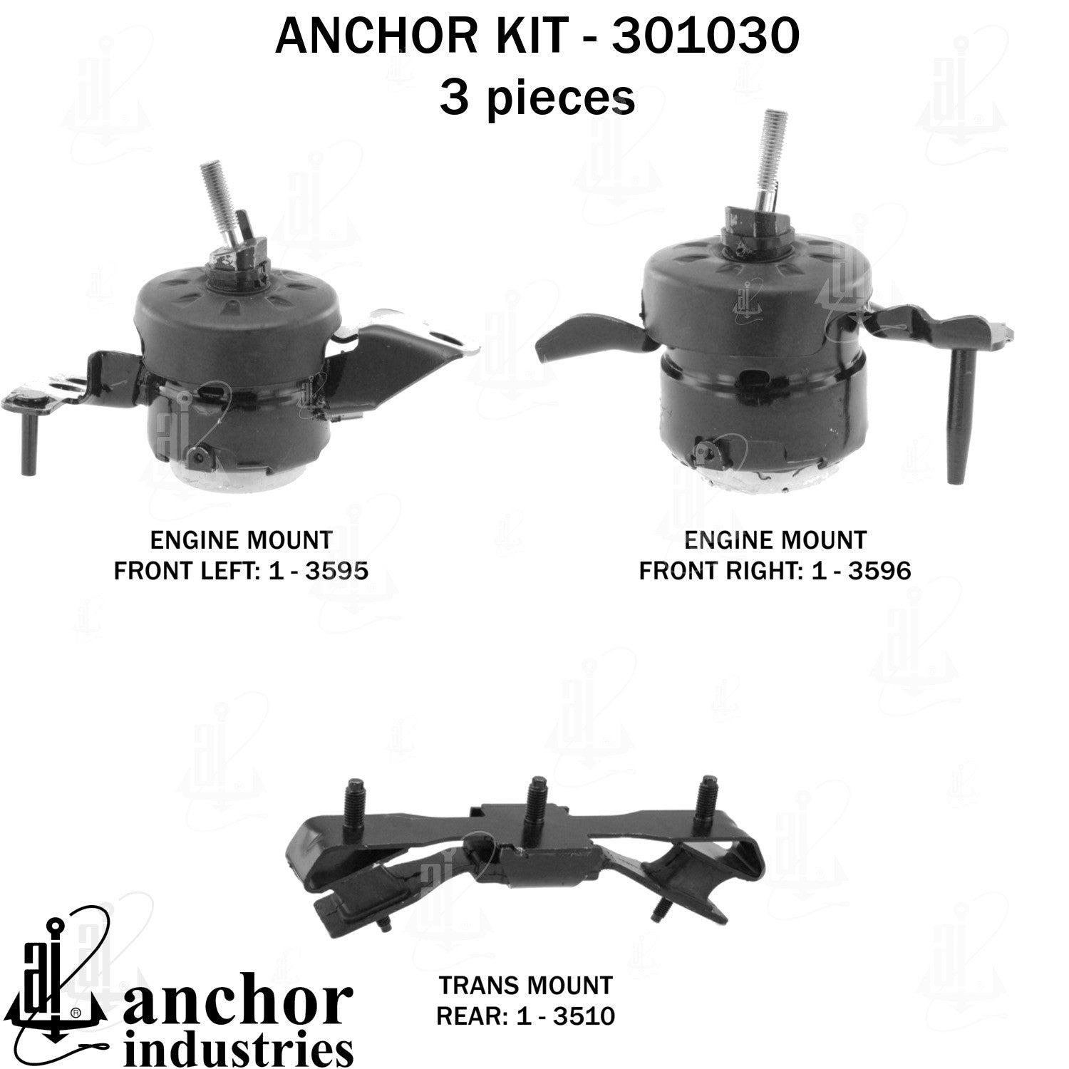 Anchor Mounts Engine Mount Kit 301030 image 5