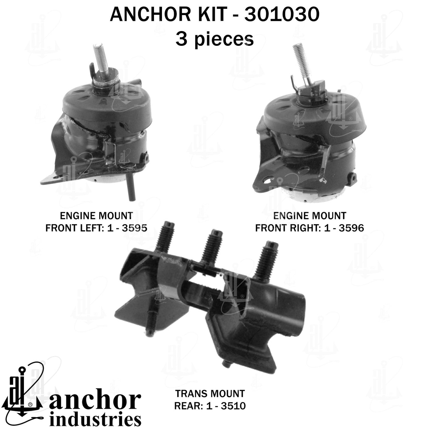 Anchor Mounts Engine Mount Kit 301030 image 3