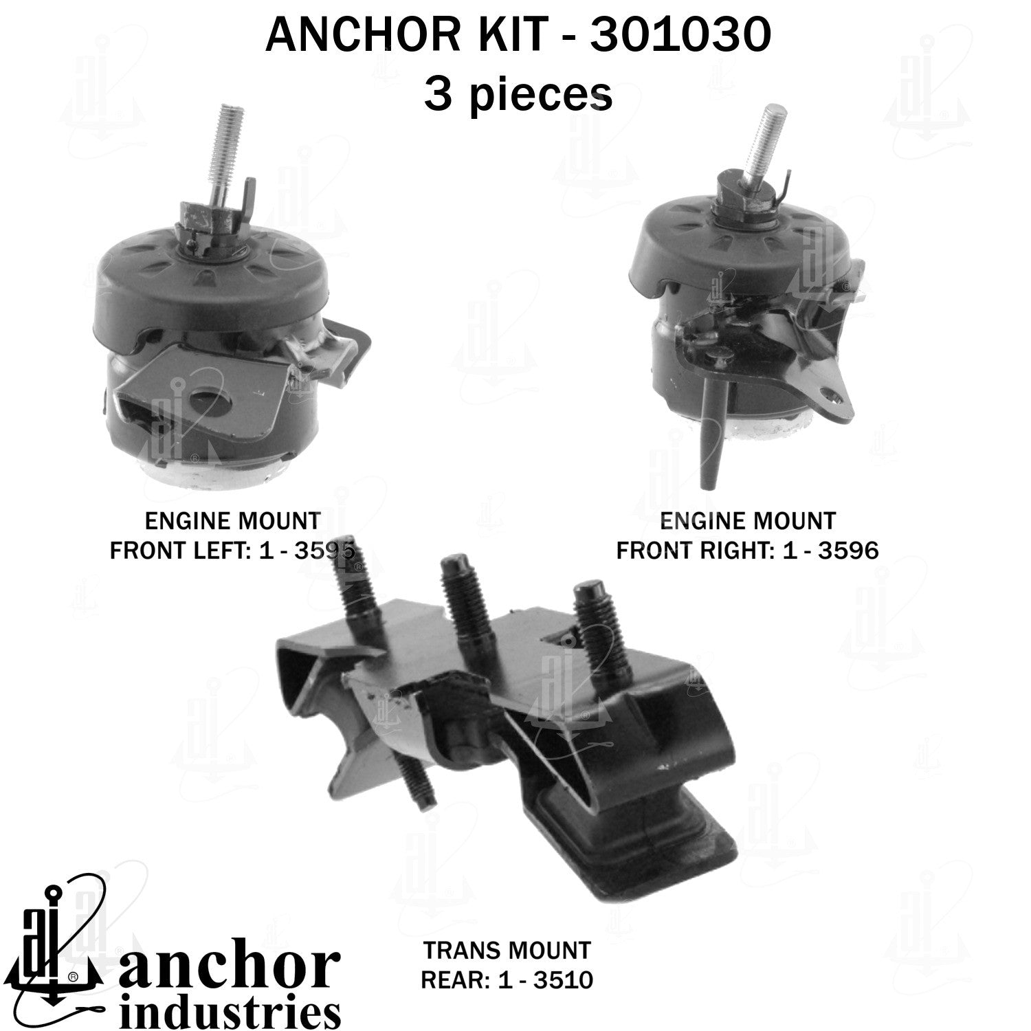 Anchor Mounts Engine Mount Kit 301030 image 4