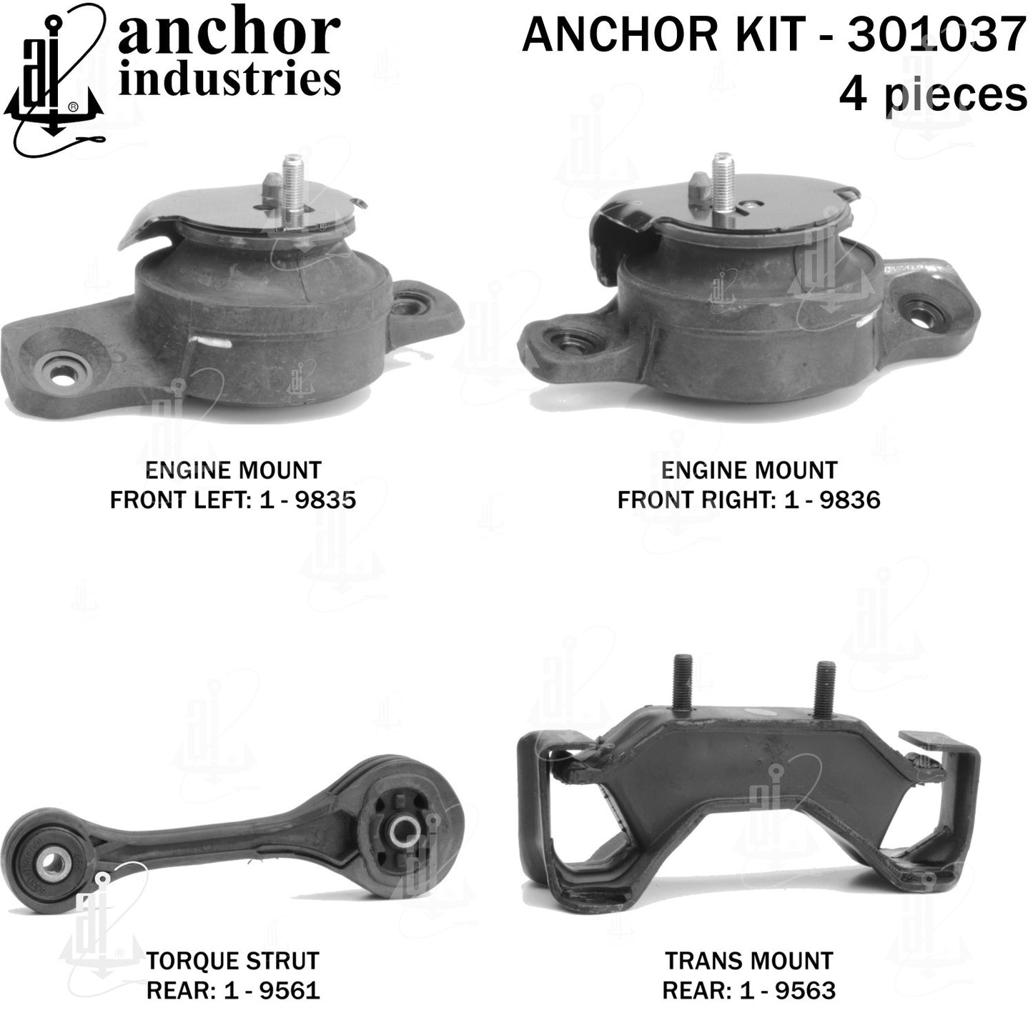 Anchor Mounts Engine Mount Kit 301037 image 5