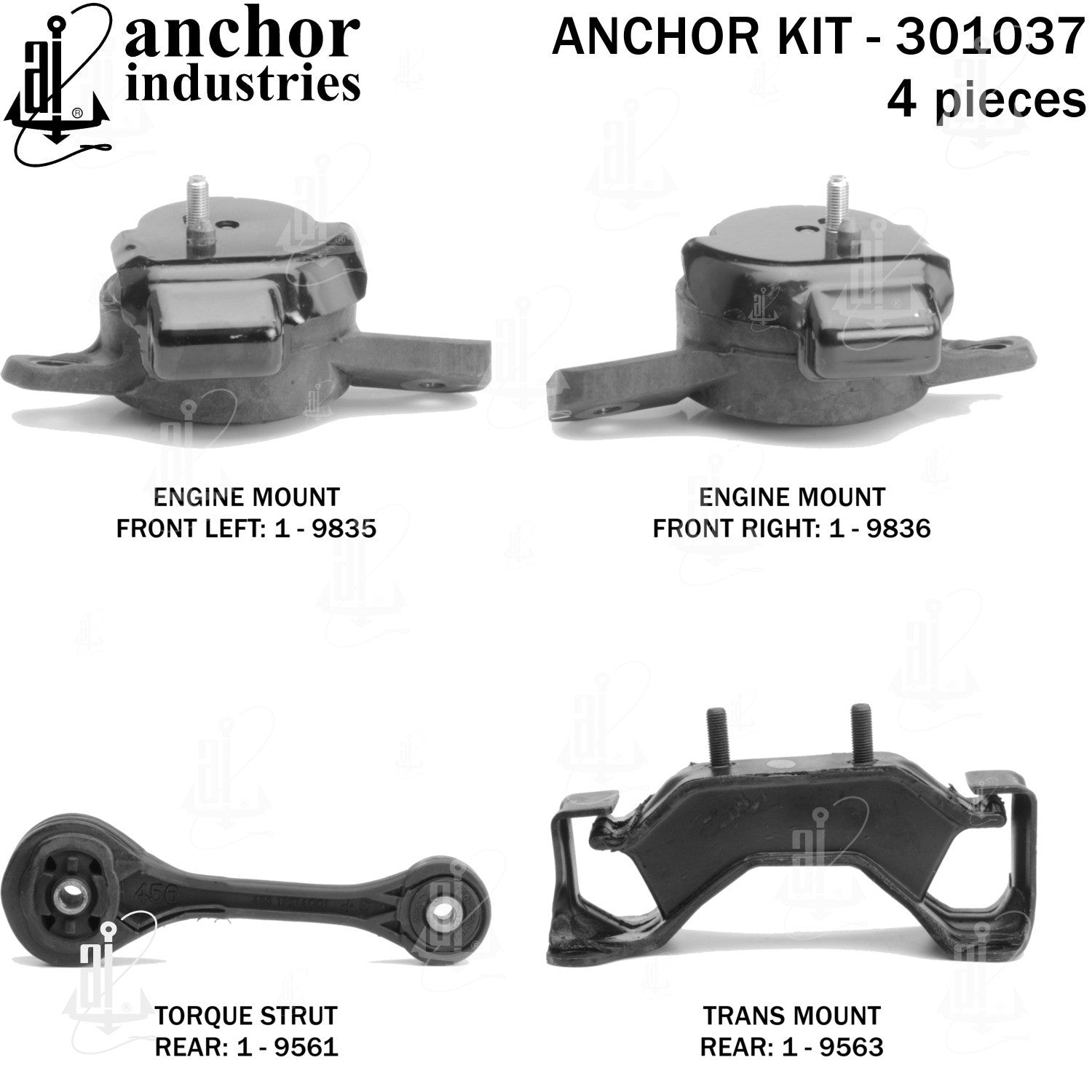 Anchor Mounts Engine Mount Kit 301037 main image