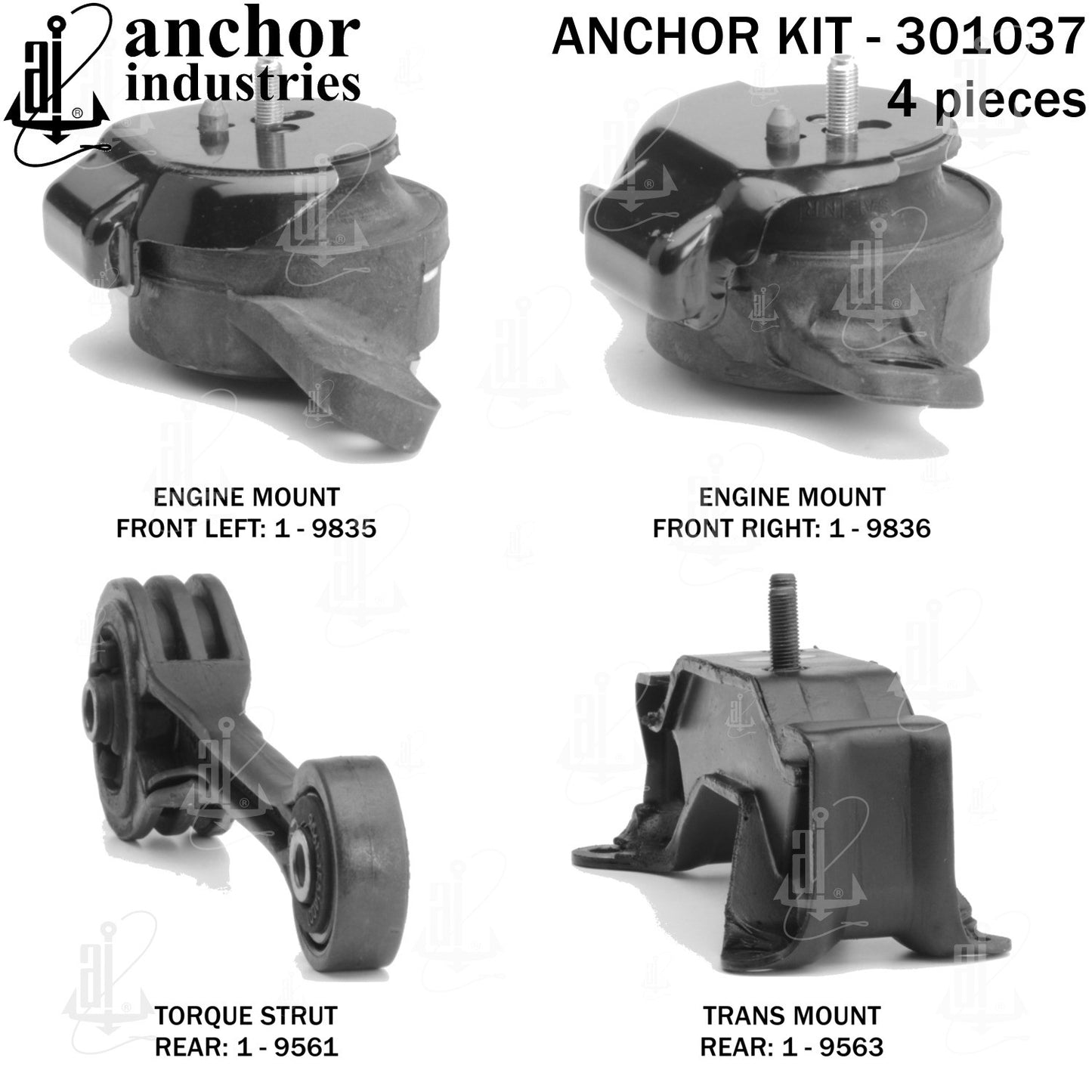 Anchor Mounts Engine Mount Kit 301037 image 3