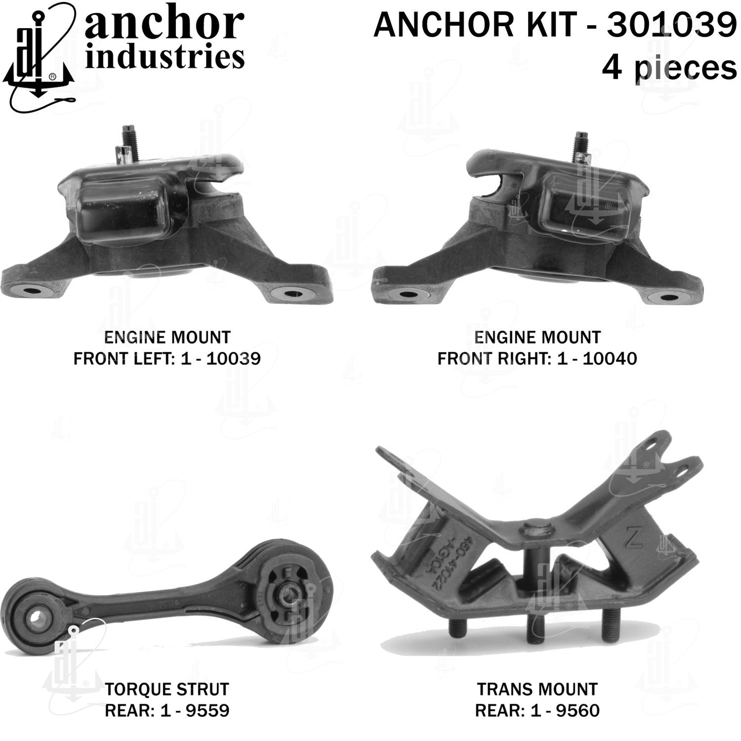 Anchor Mounts Engine Mount Kit 301039 image 5