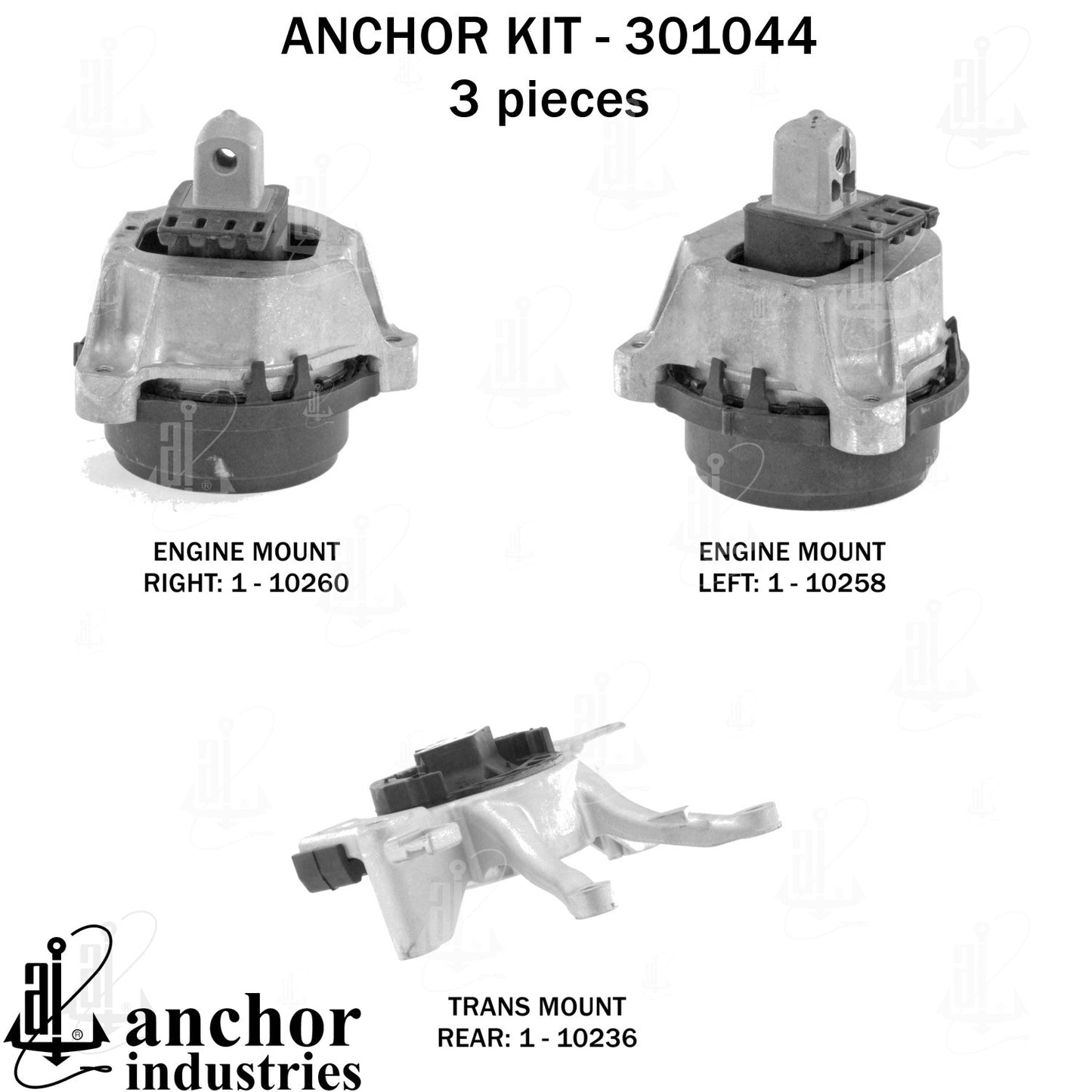 Anchor Mounts Engine Mount Kit 301044 image 5