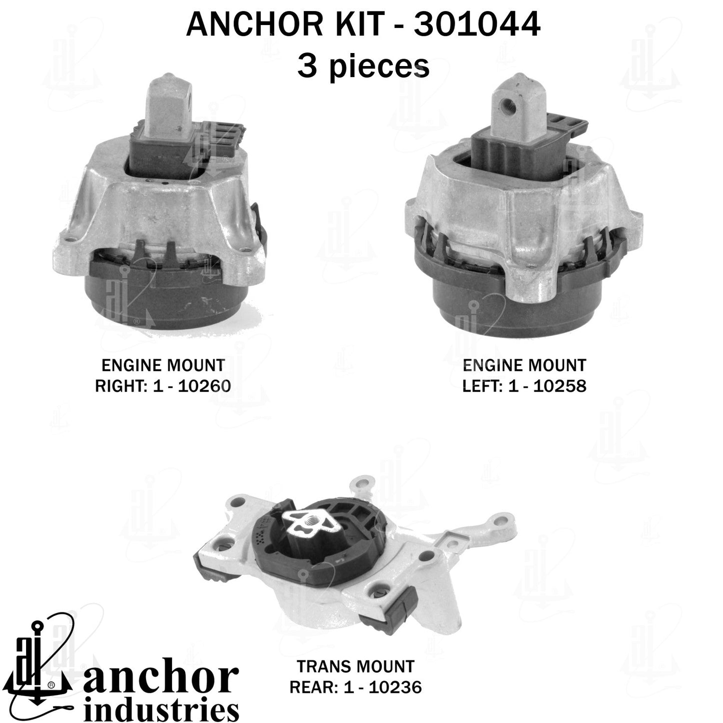 Anchor Mounts Engine Mount Kit 301044 image 3