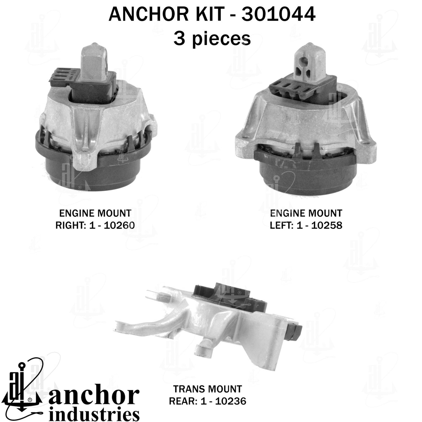 Anchor Mounts Engine Mount Kit 301044 image 4