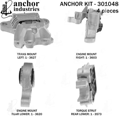 Anchor Mounts Engine Mount Kit 301048 image 5