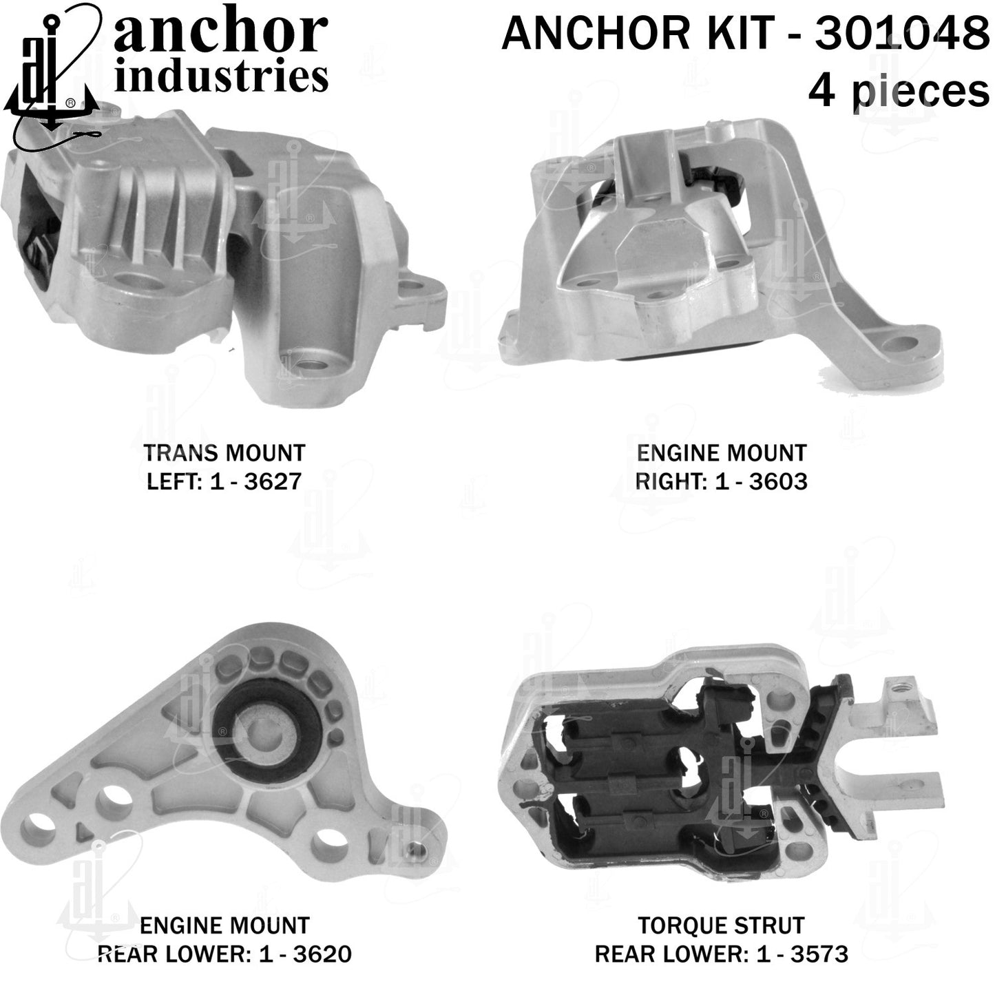 Anchor Mounts Engine Mount Kit 301048 image 3