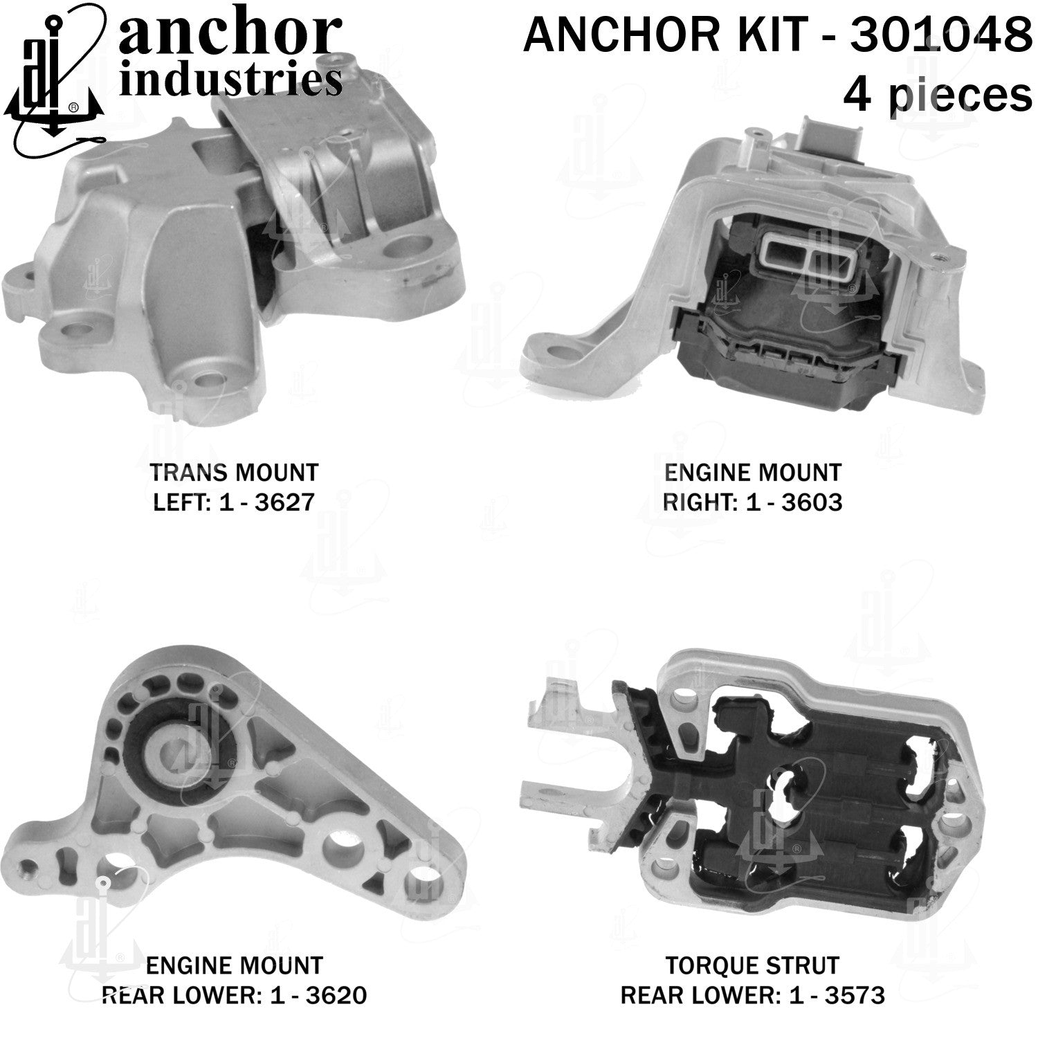 Anchor Mounts Engine Mount Kit 301048 image 4