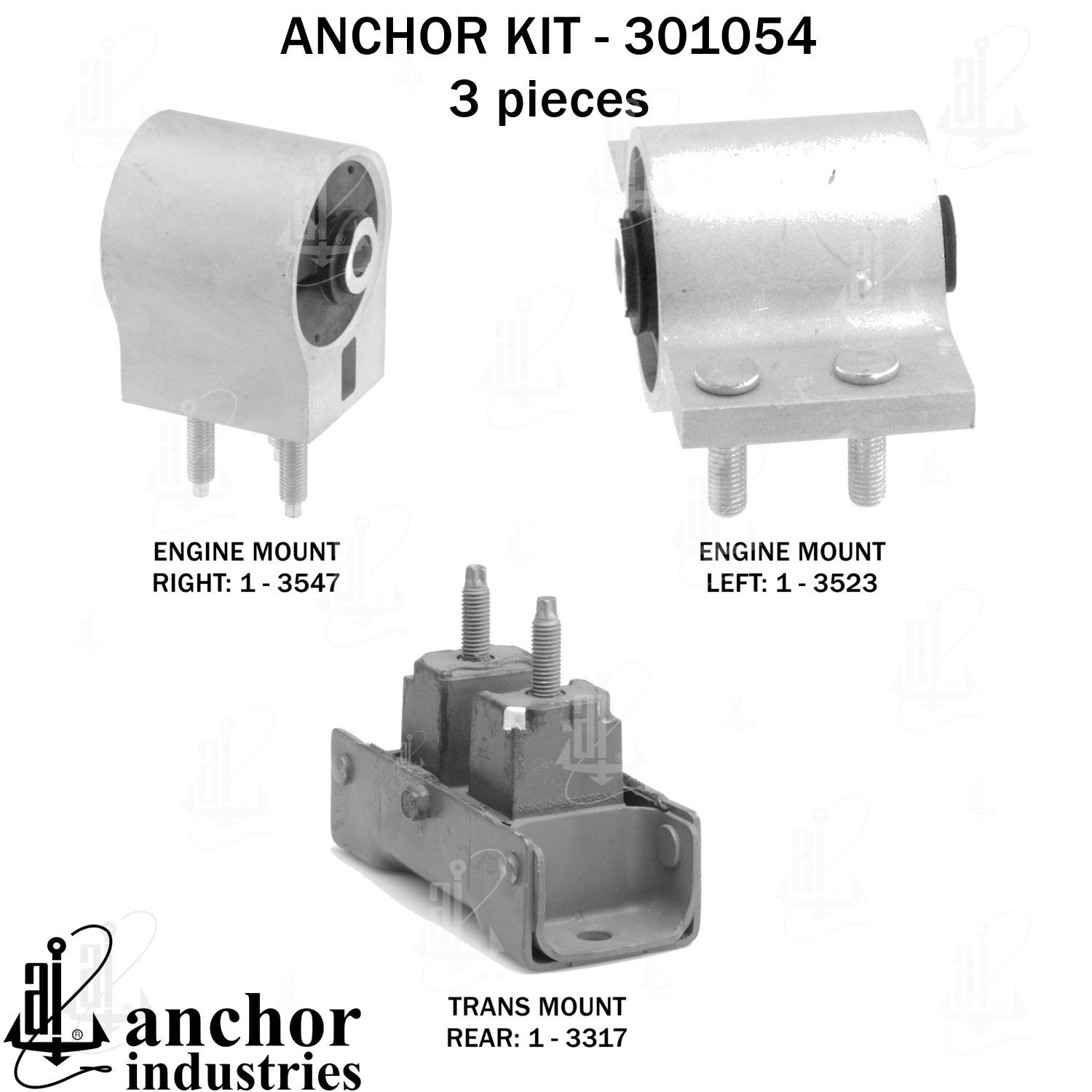 Anchor Mounts Engine Mount Kit 301054 image 3