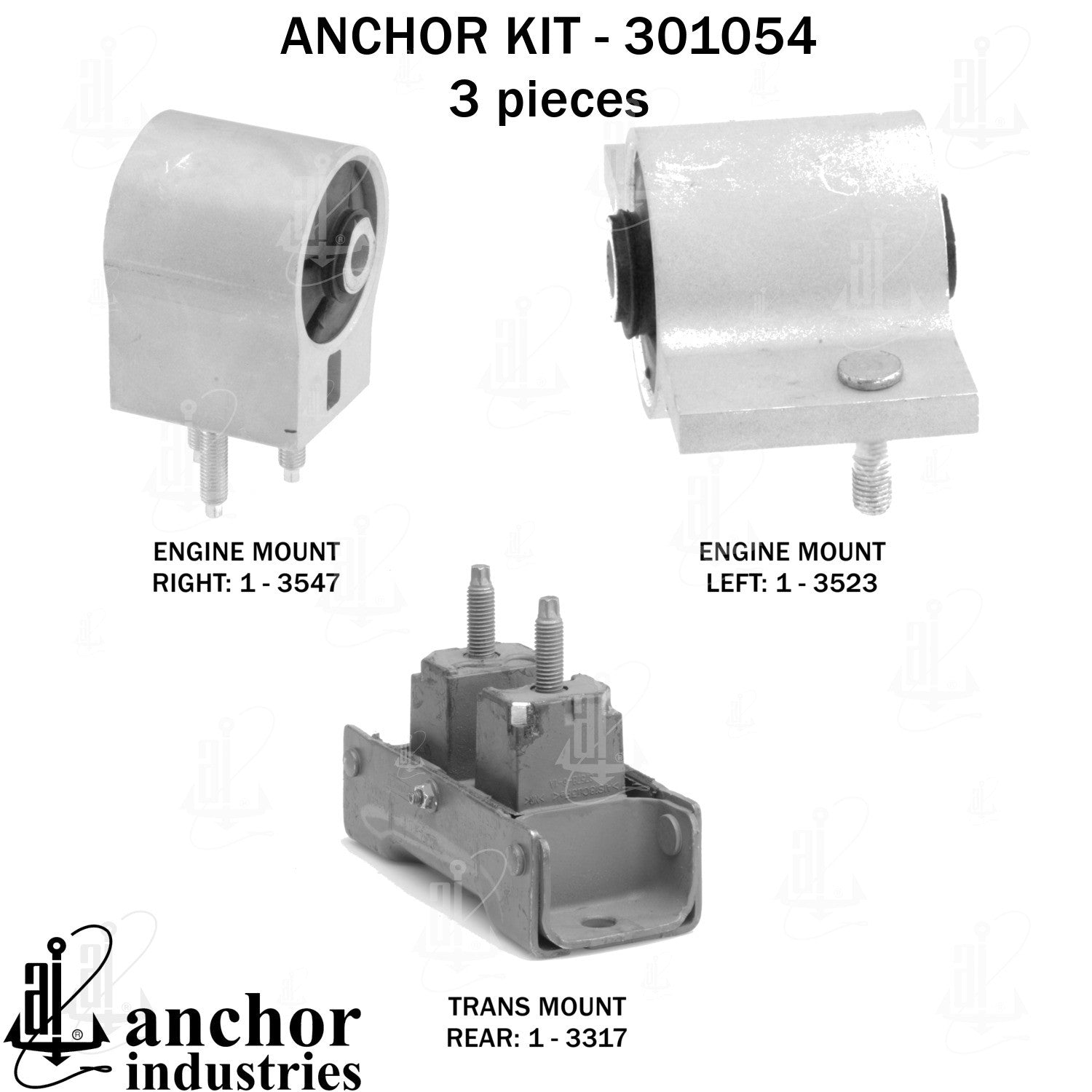 Anchor Mounts Engine Mount Kit 301054 image 4