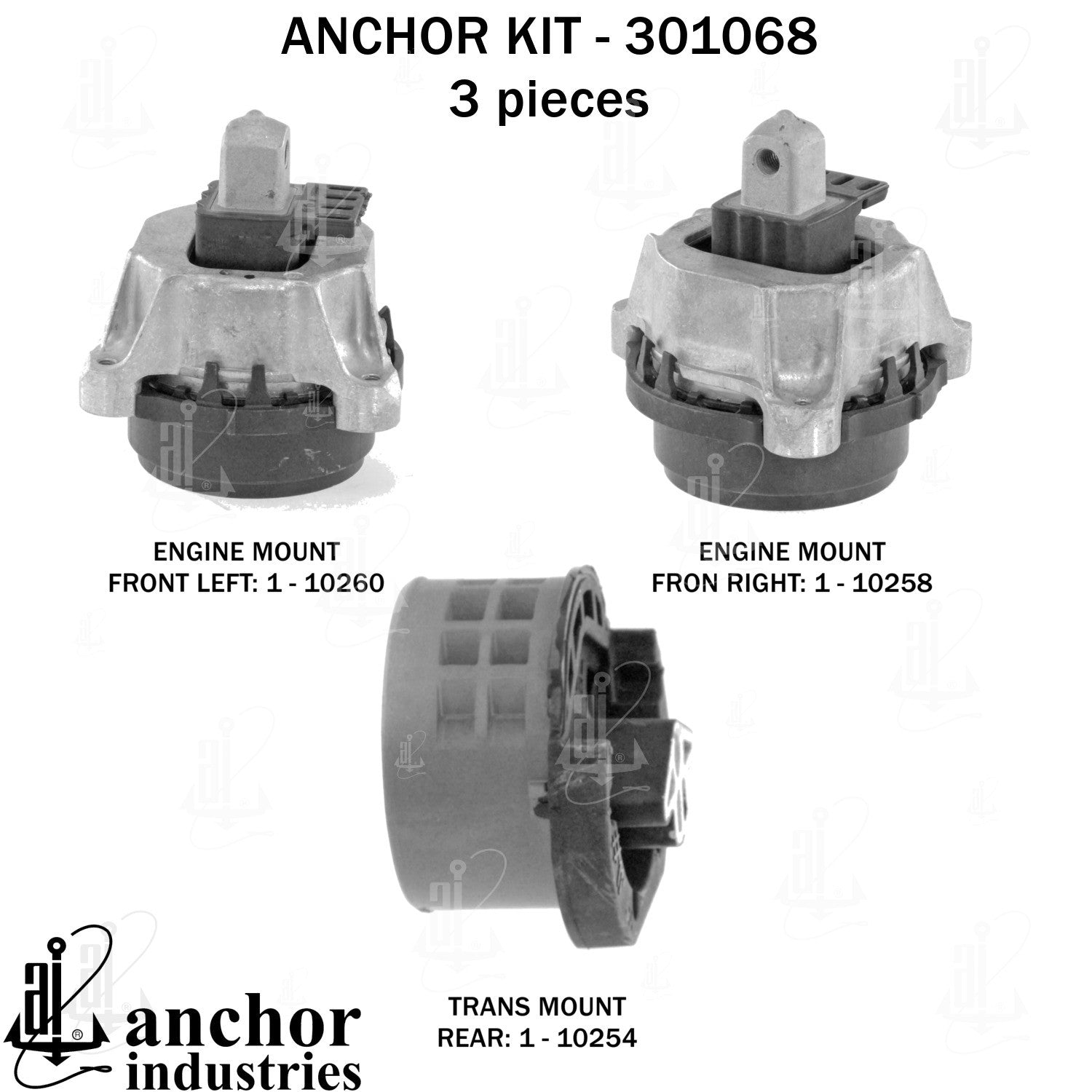 Anchor Mounts Engine Mount Kit 301068 image 3