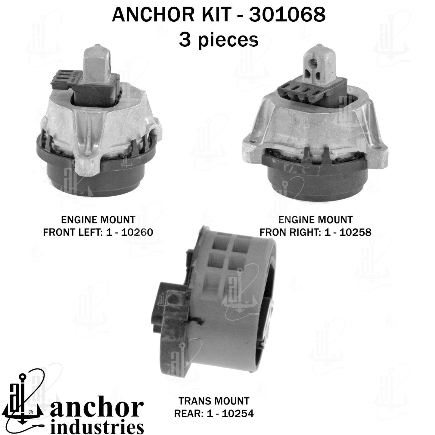Anchor Mounts Engine Mount Kit 301068 image 4