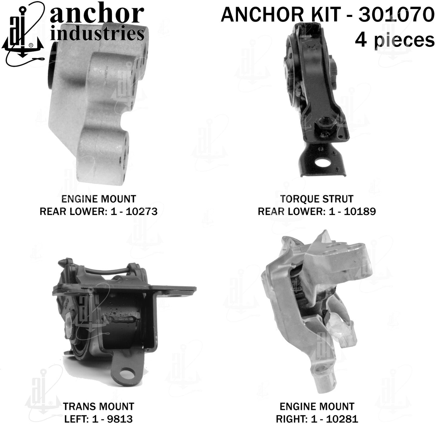 Anchor Mounts Engine Mount Kit 301070 image 4