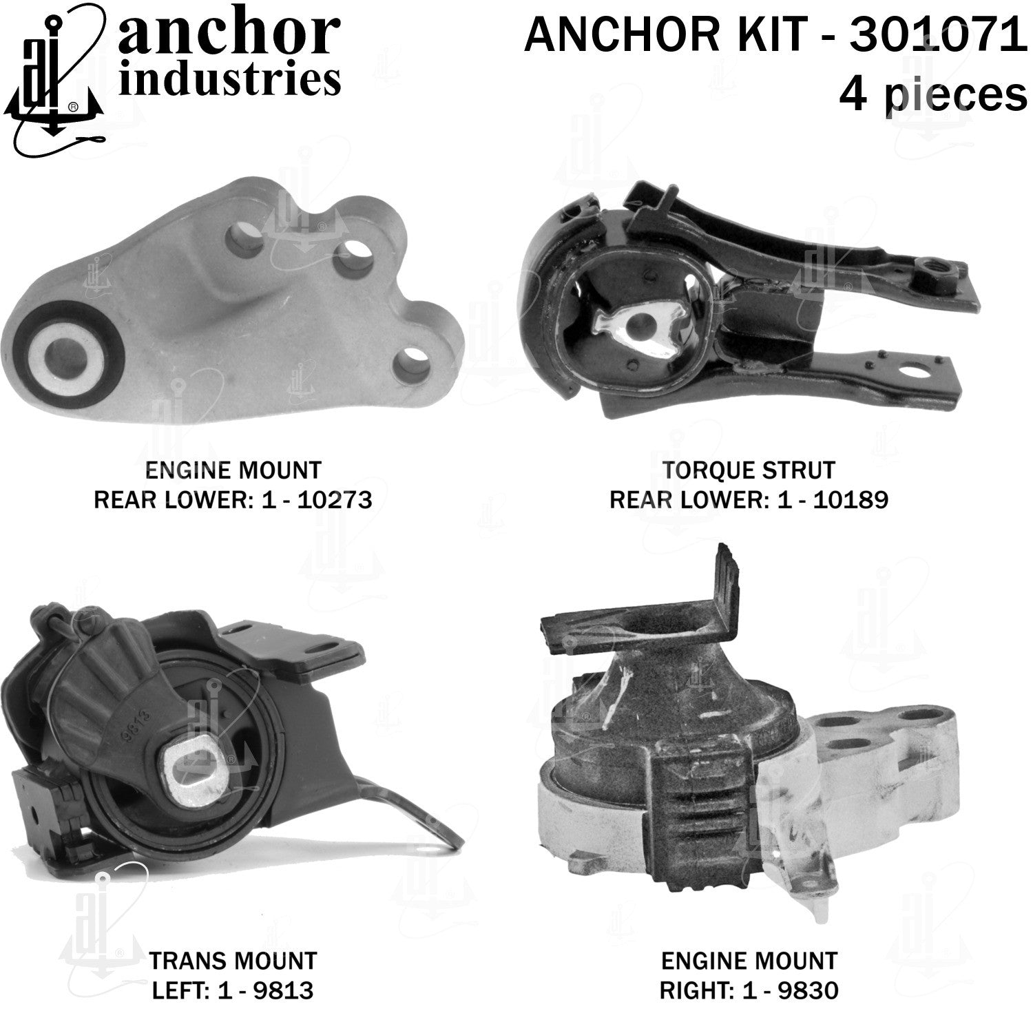 Anchor Mounts Engine Mount Kit 301071 image 5