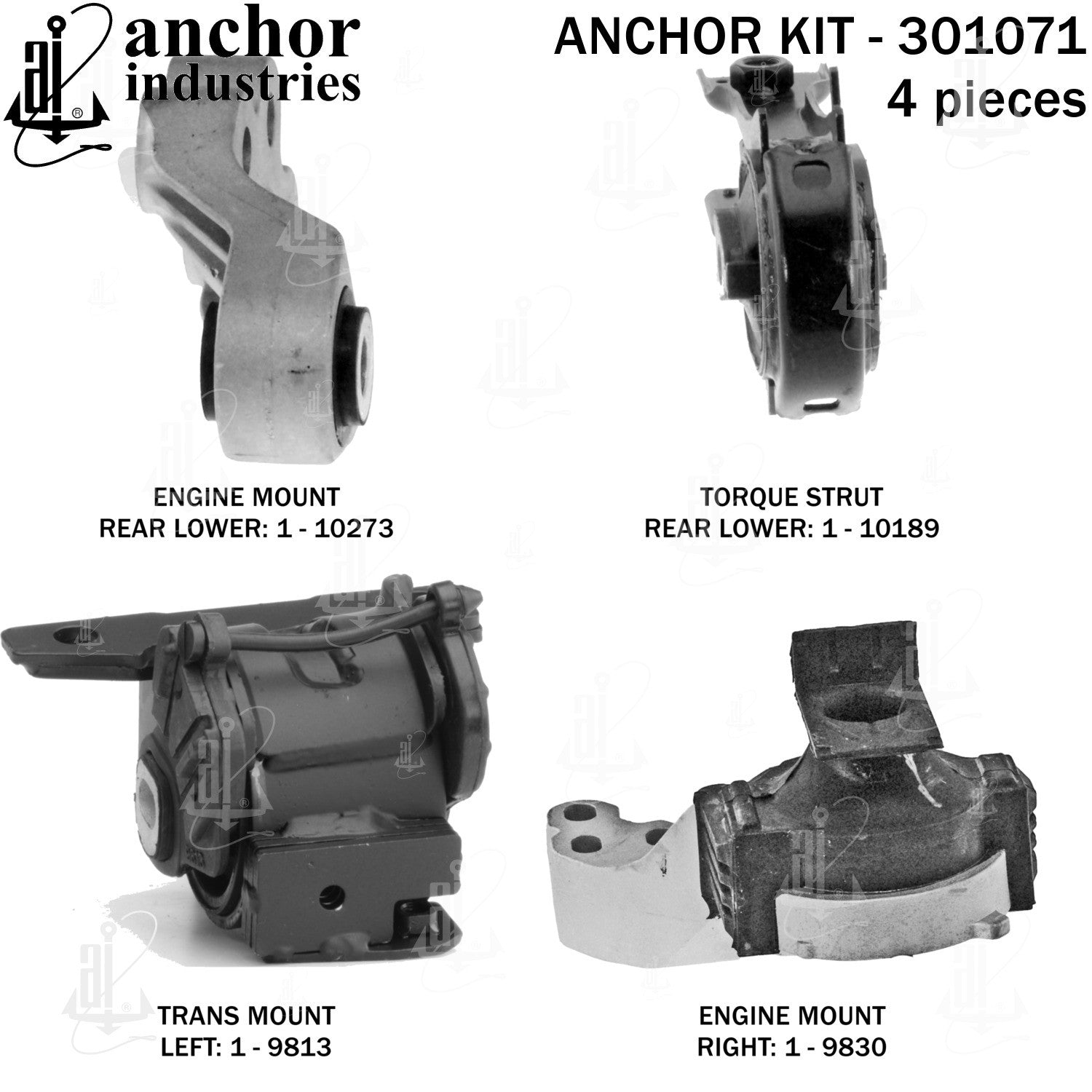 Anchor Mounts Engine Mount Kit 301071 image 3