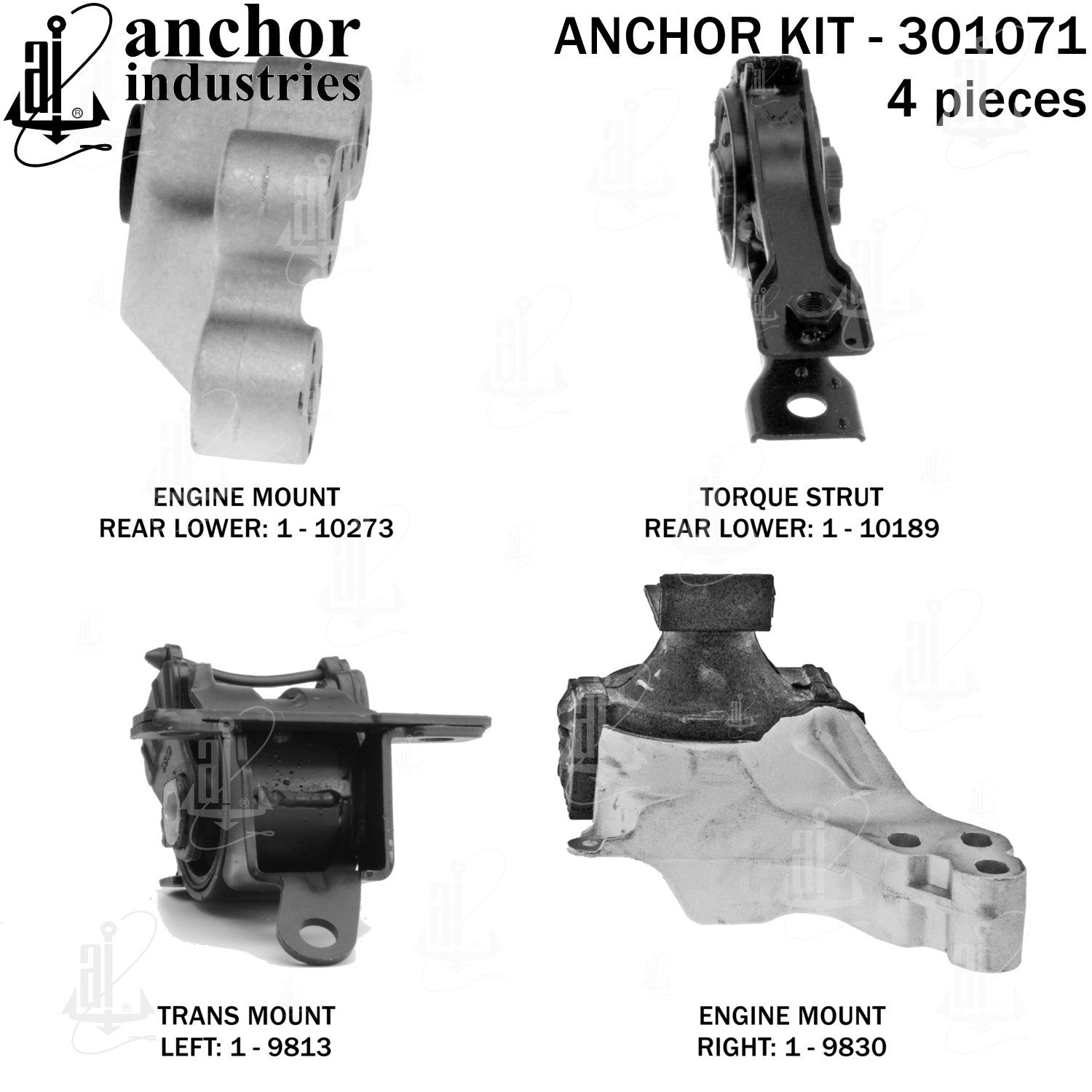 Anchor Mounts Engine Mount Kit 301071 image 4